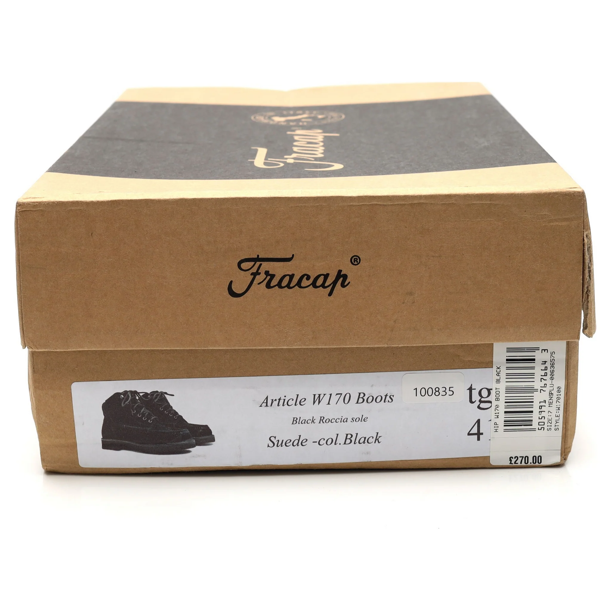 'W170' Black Suede Boots UK 7 EU 41 - Image 8