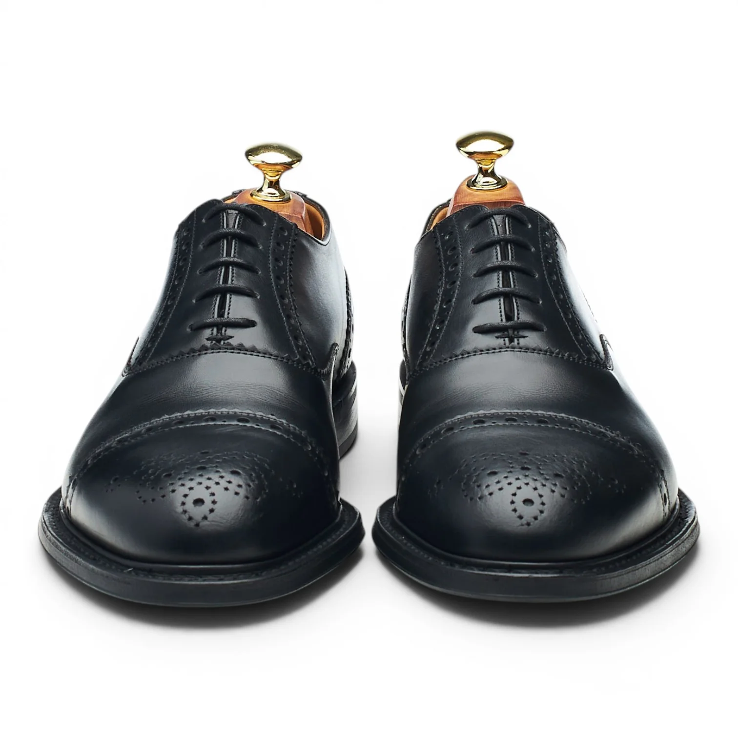 'Waltham' Black Leather Oxford Brogues UK 6.5 G - Image 2