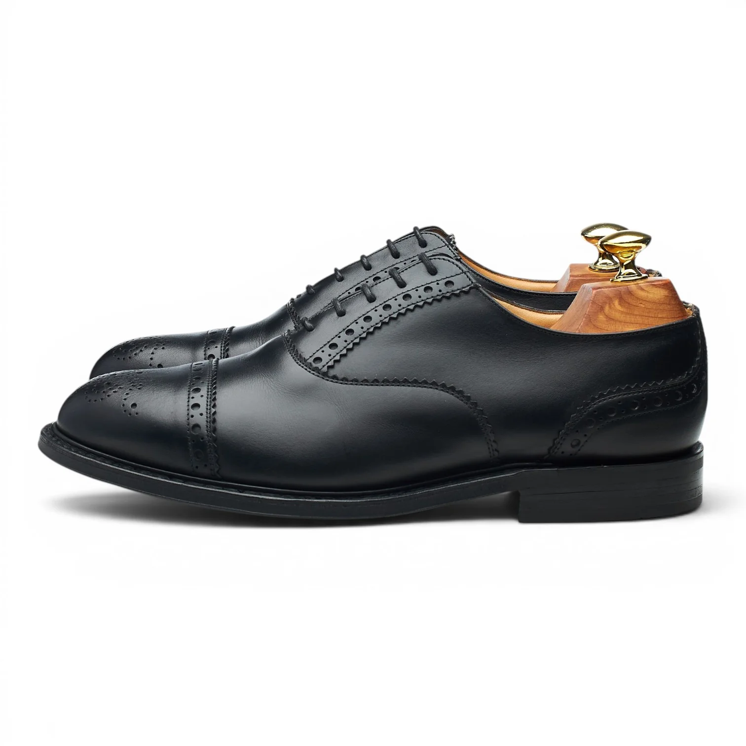 'Waltham' Black Leather Oxford Brogues UK 6.5 G - Image 3
