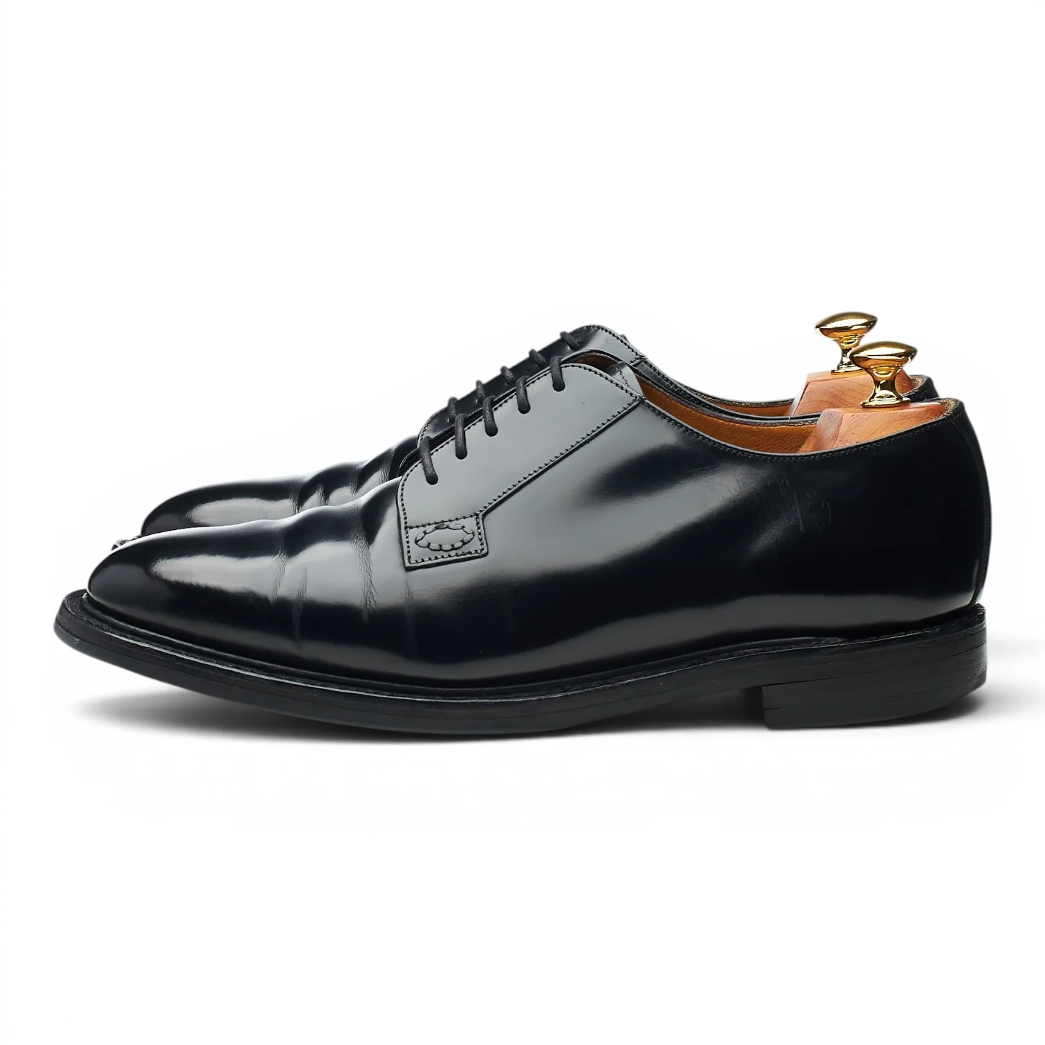 'Waverley' Black Leather Derby UK 9 F - Image 3