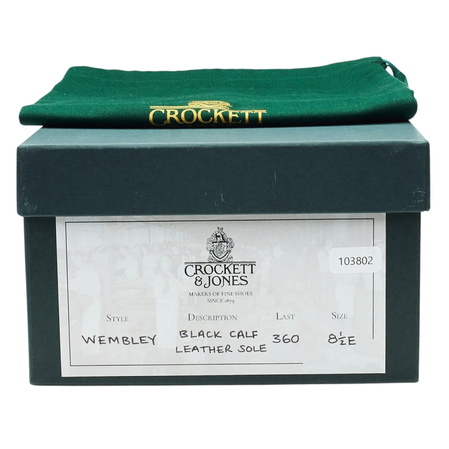 'Wembley' Black Leather Oxford UK 8.5 E - Image 8