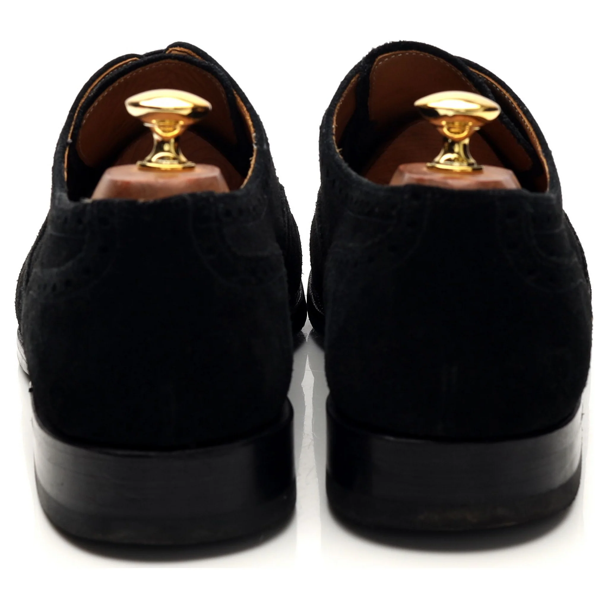 'Wenatchee' Black Suede Oxford Semi Brogues UK 10 E - Image 4