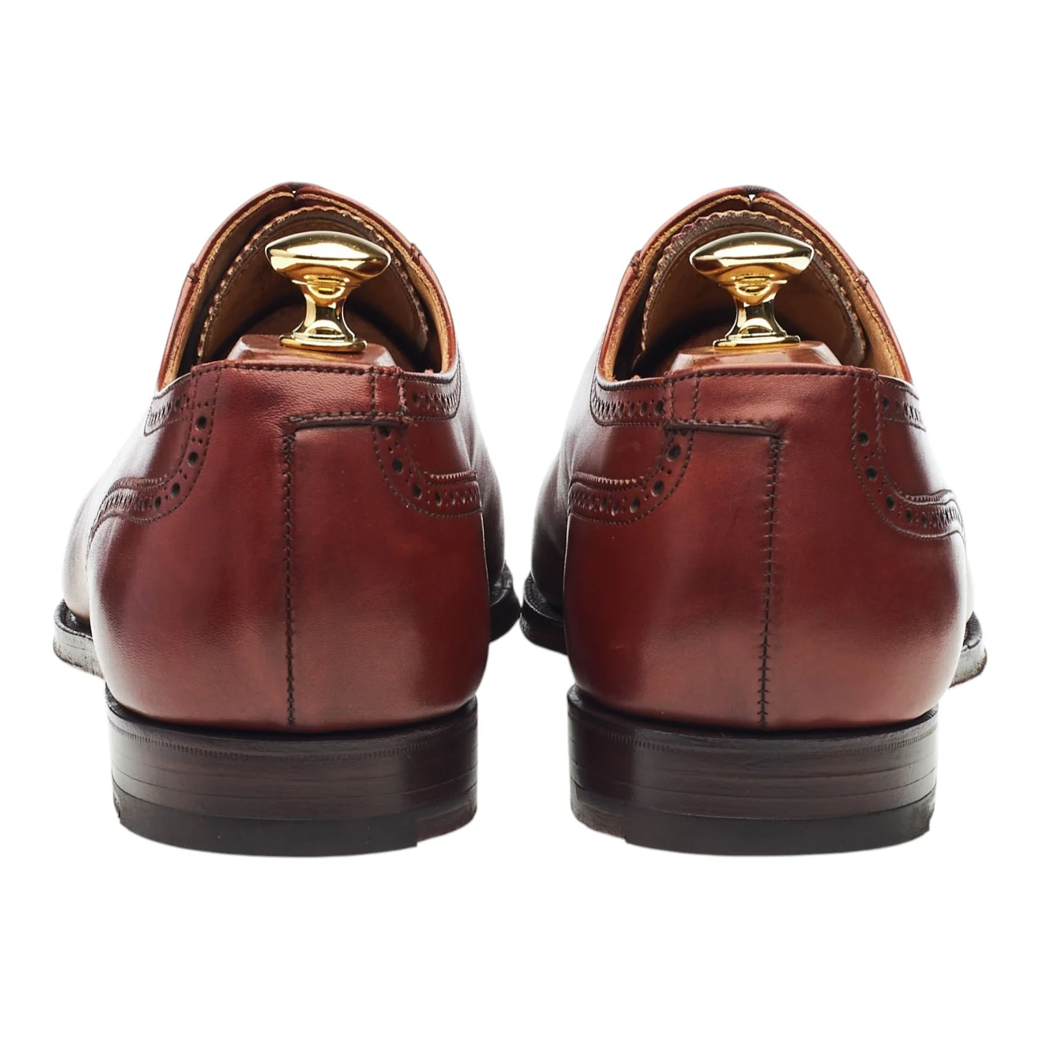 'Westbourne' Tan Brown Leather Oxford Brogues UK 9 E - Image 4
