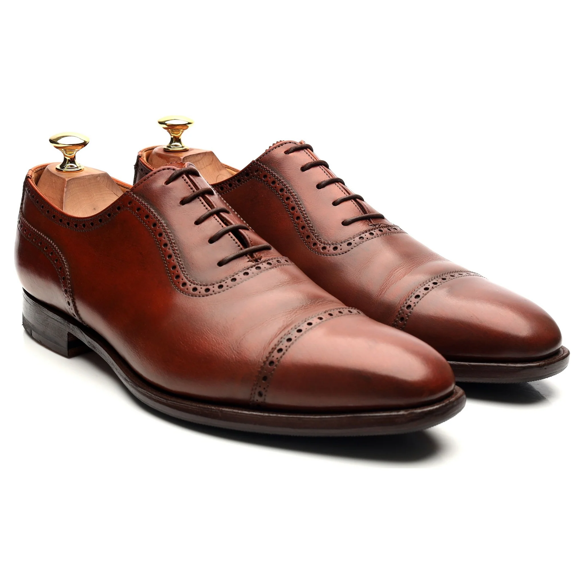 'Westbourne' Tan Brown Leather Oxford UK 9 E - Image 7