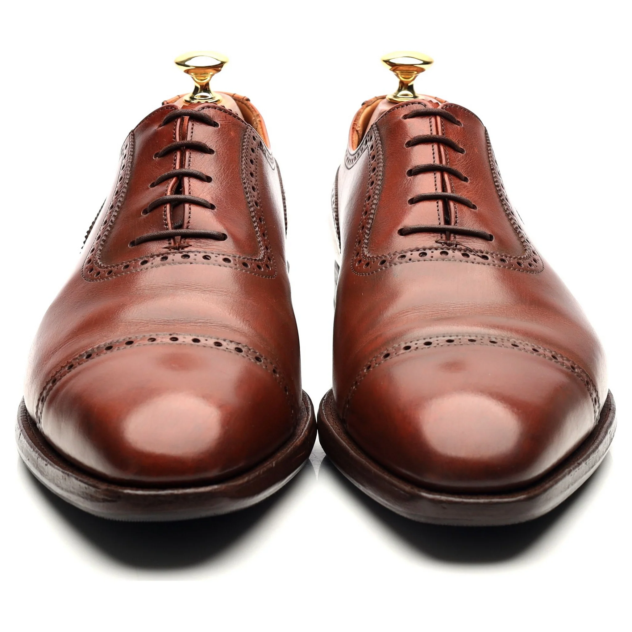 'Westbourne' Tan Brown Leather Oxford UK 9 E - Image 8
