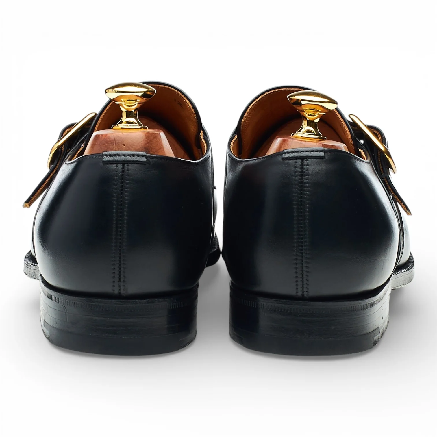 'Westbury' Black Leather Monk Strap UK 10 F - Image 4