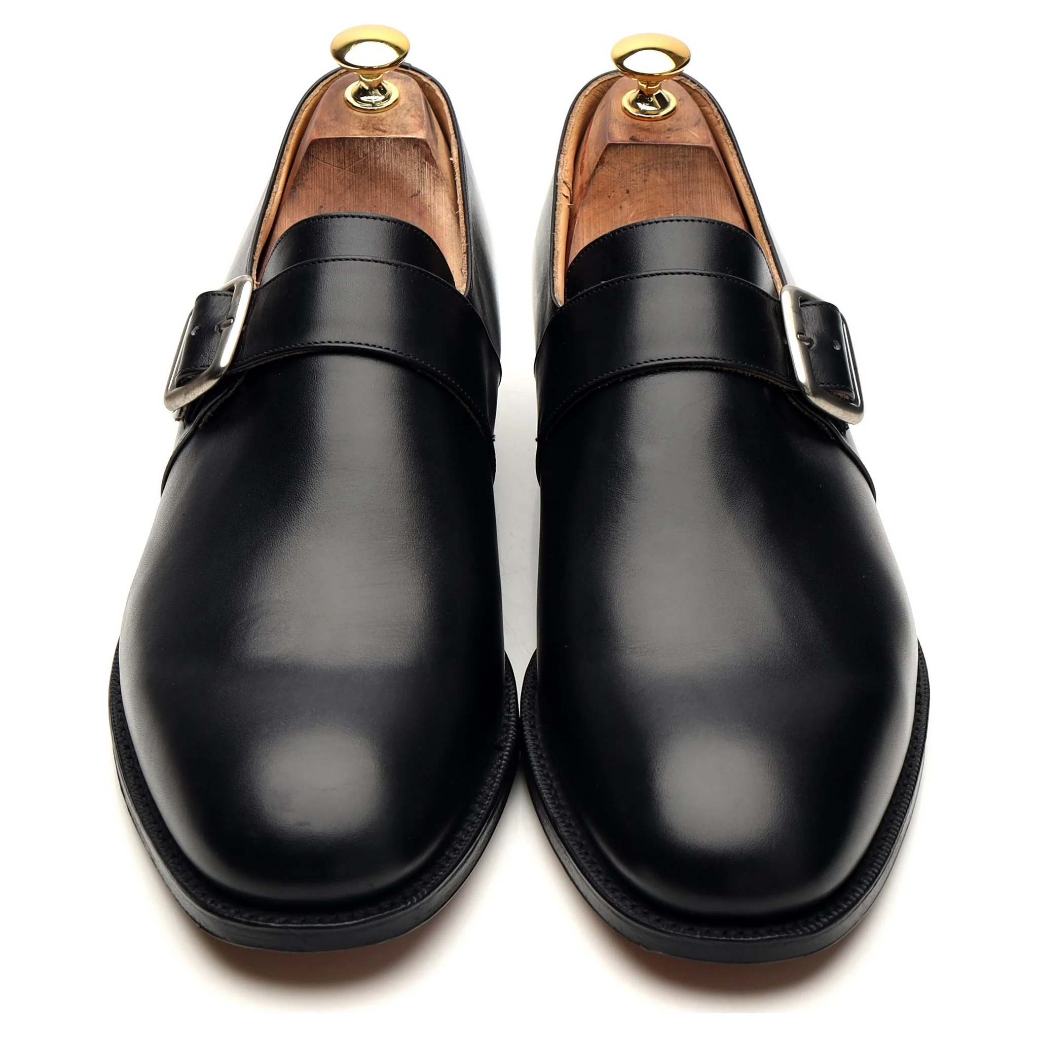 'Westbury' Black Leather Monk Strap UK 10 G - Image 2