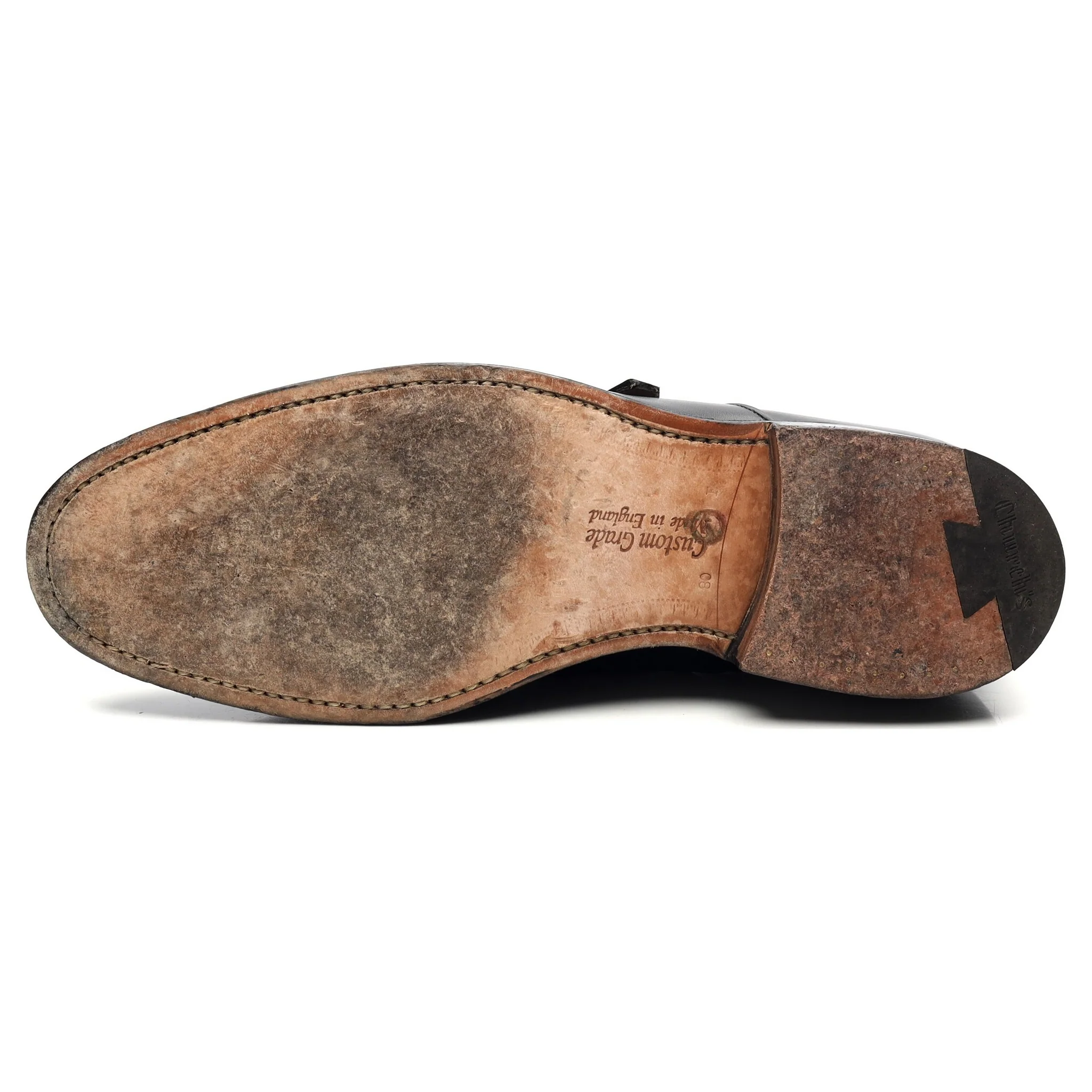 'Westbury' Black Leather Monk Strap UK 8 F - Image 11
