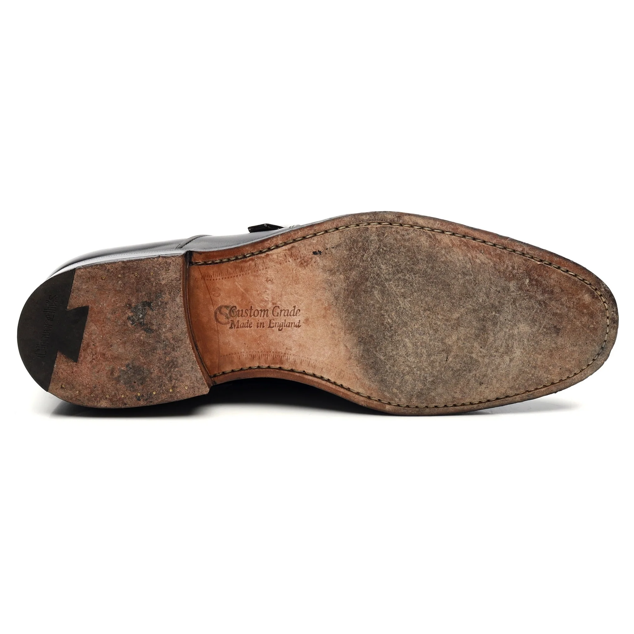 'Westbury' Black Leather Monk Strap UK 8 F - Image 12