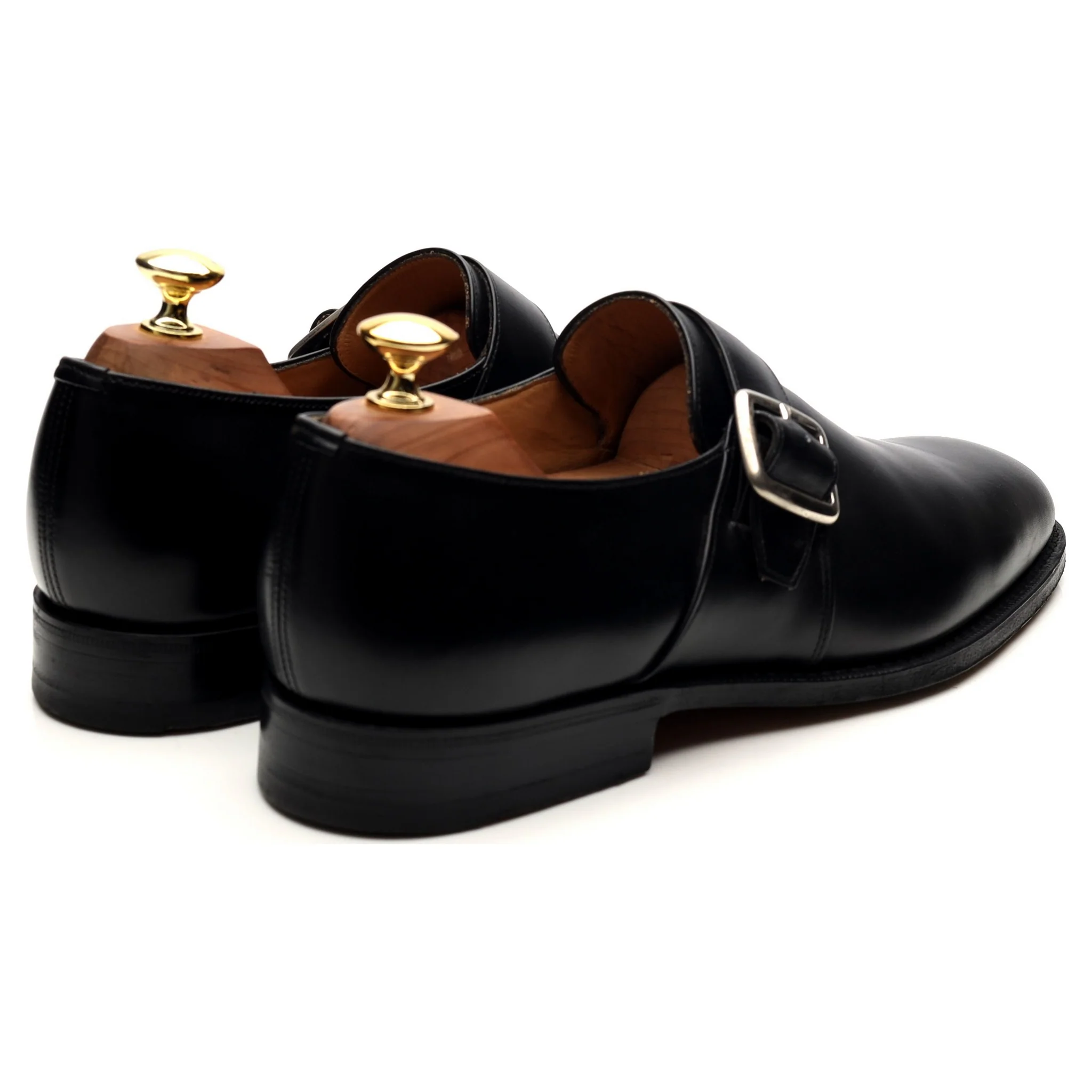 'Westbury' Black Leather Monk Strap UK 8 F - Image 6