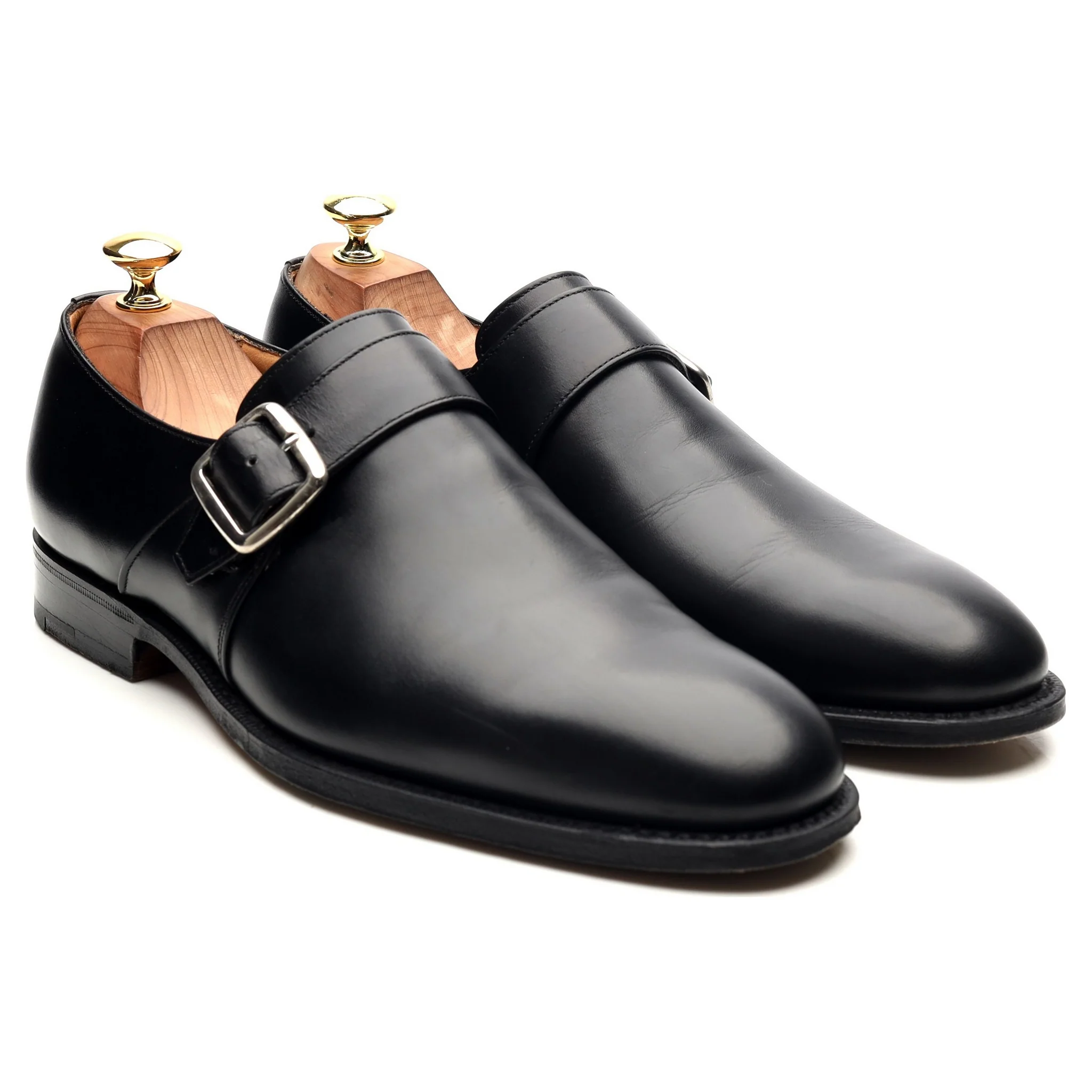 'Westbury' Black Leather Monk Strap UK 8 F - Image 8