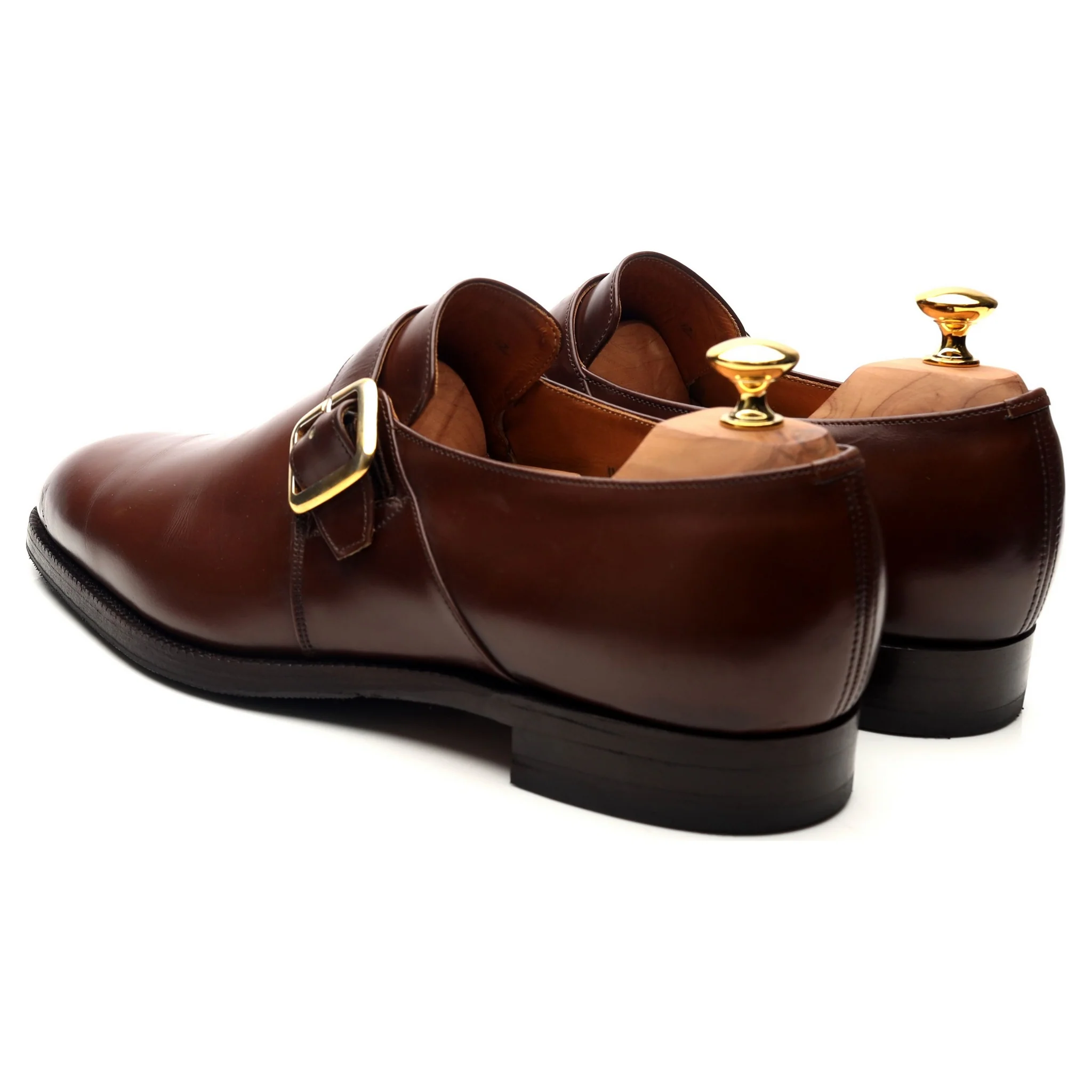 'Westbury' Brown Leather Monk Strap UK 11 F - Image 3