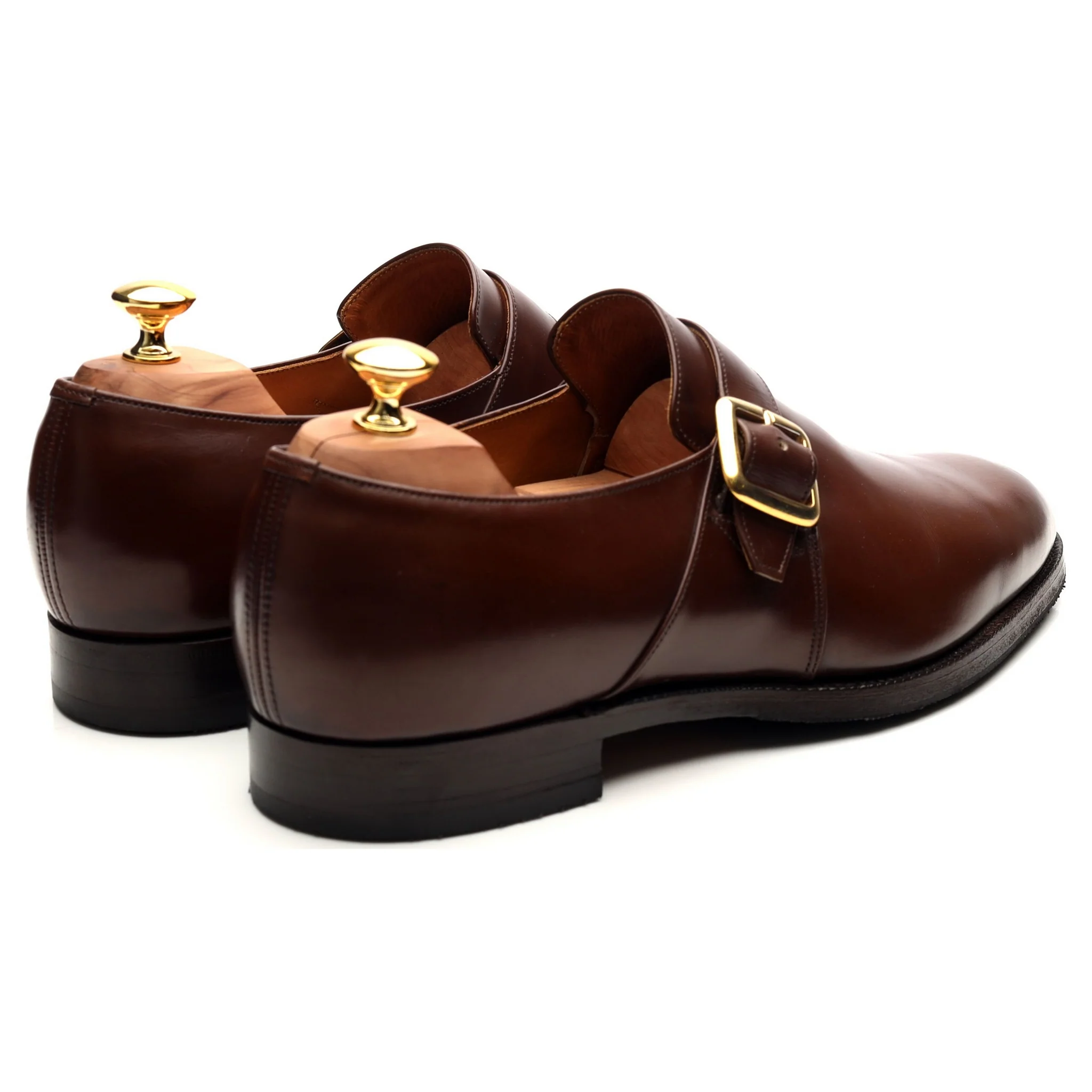 'Westbury' Brown Leather Monk Strap UK 11 F - Image 5
