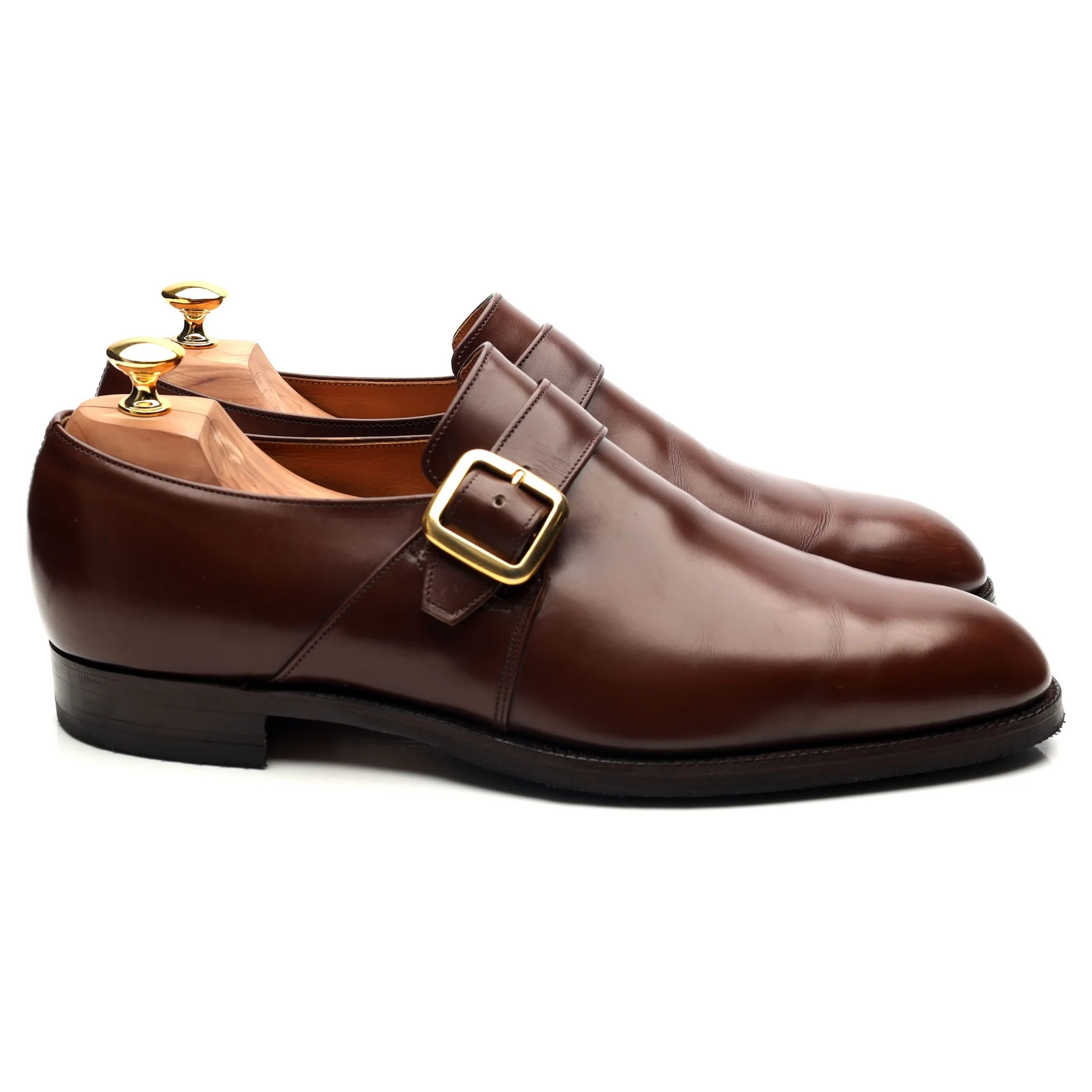 'Westbury' Brown Leather Monk Strap UK 11 F - Image 6
