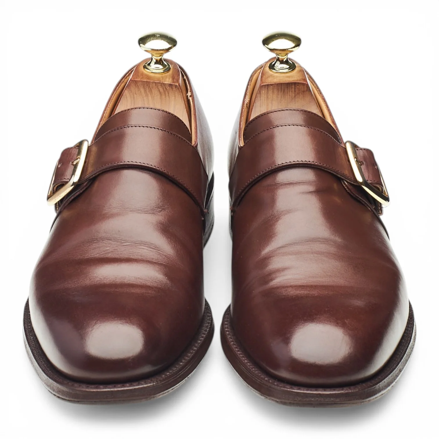 'Westbury' Brown Leather Monk Strap UK 7.5 F - Image 2