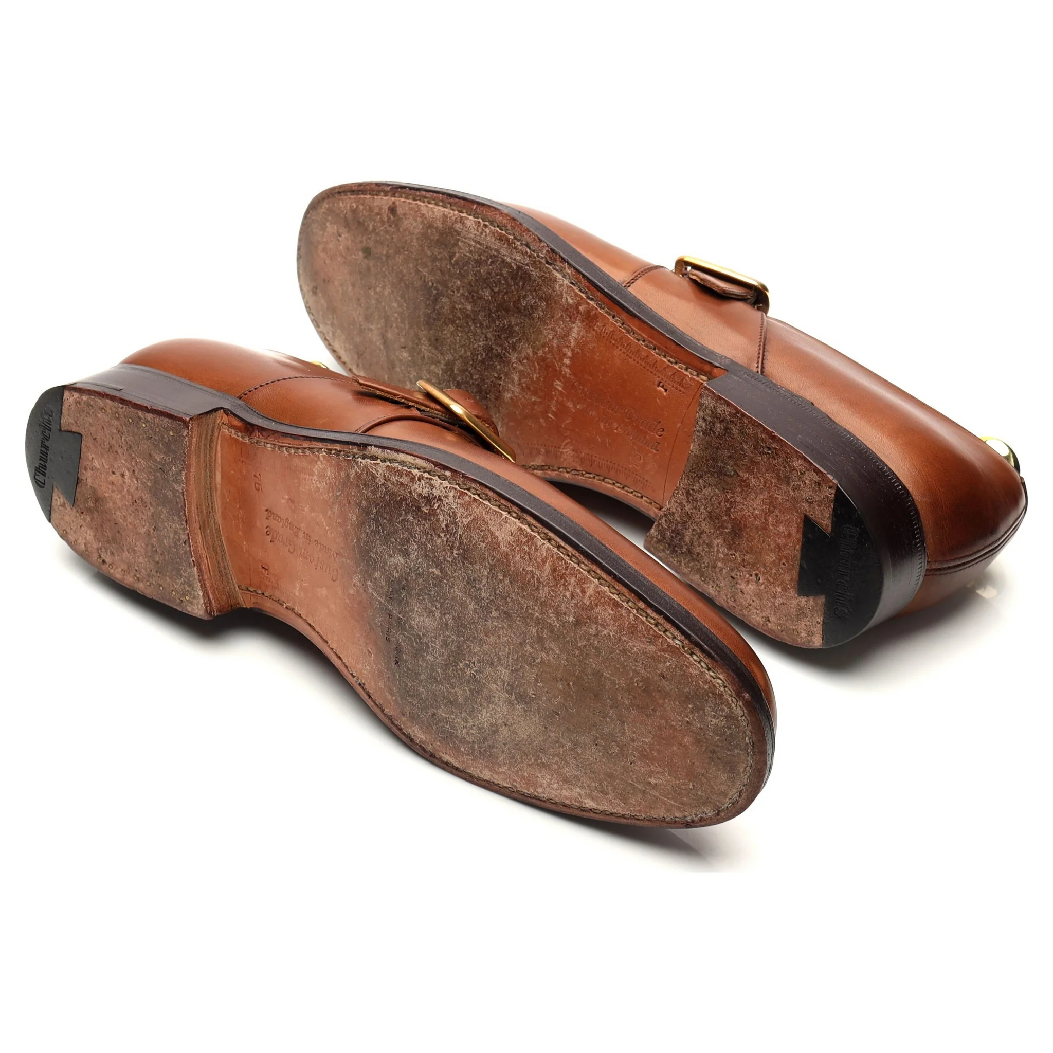 'Westbury' Brown Leather Monk Strap UK 7.5 F - Image 5
