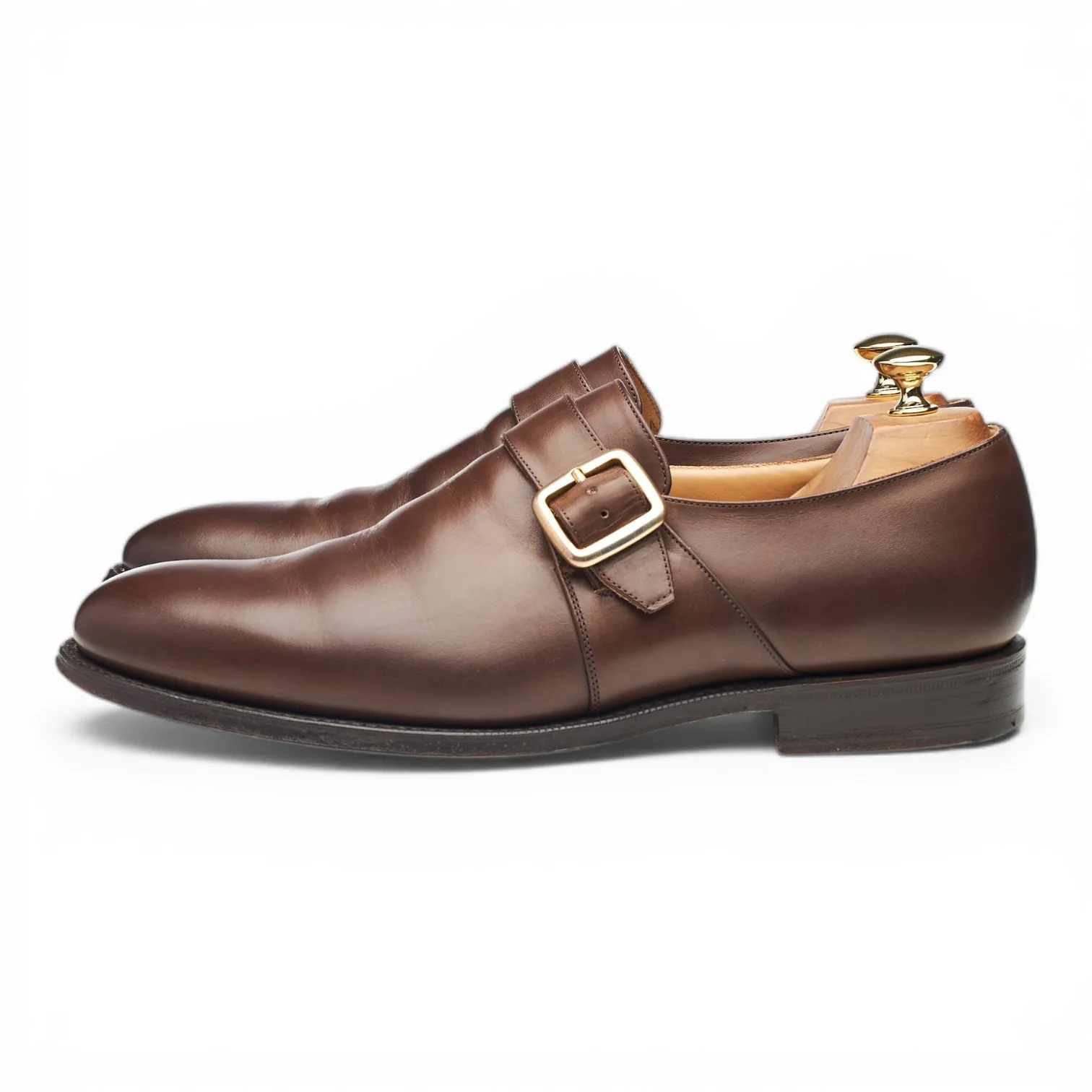 'Westbury' Brown Leather Monk Strap UK 10 F - Image 3