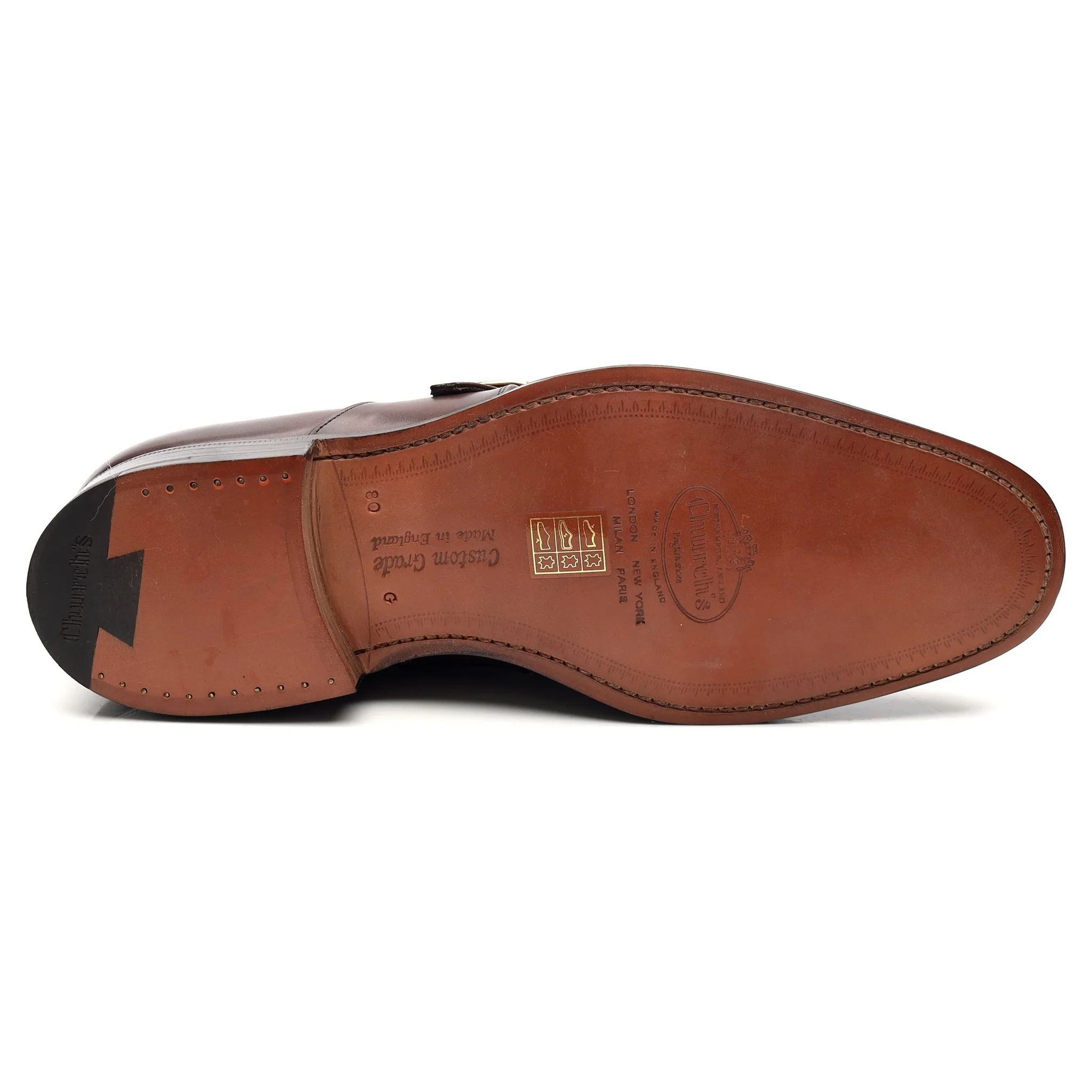 'Westbury' Dark Brown Leather Monk Strap UK 8 G - Image 11