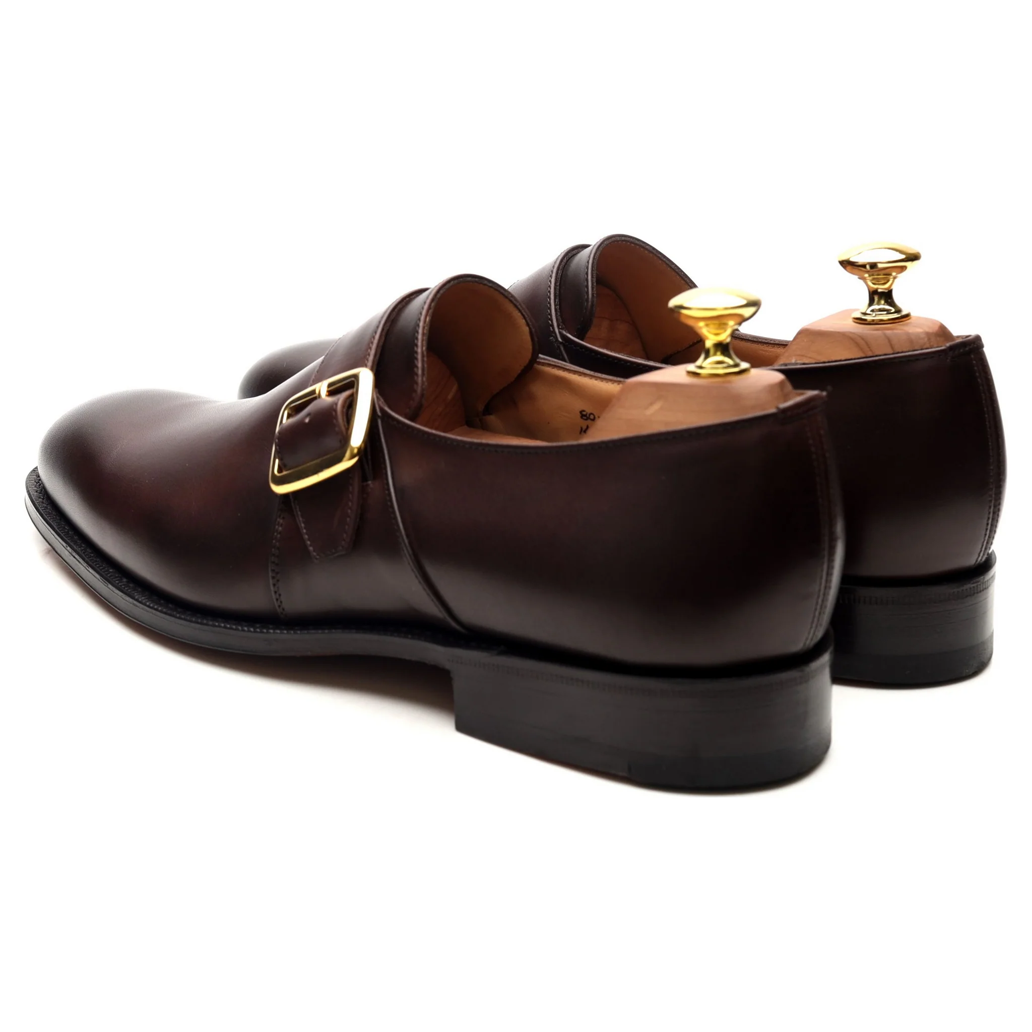 'Westbury' Dark Brown Leather Monk Strap UK 8 G - Image 3