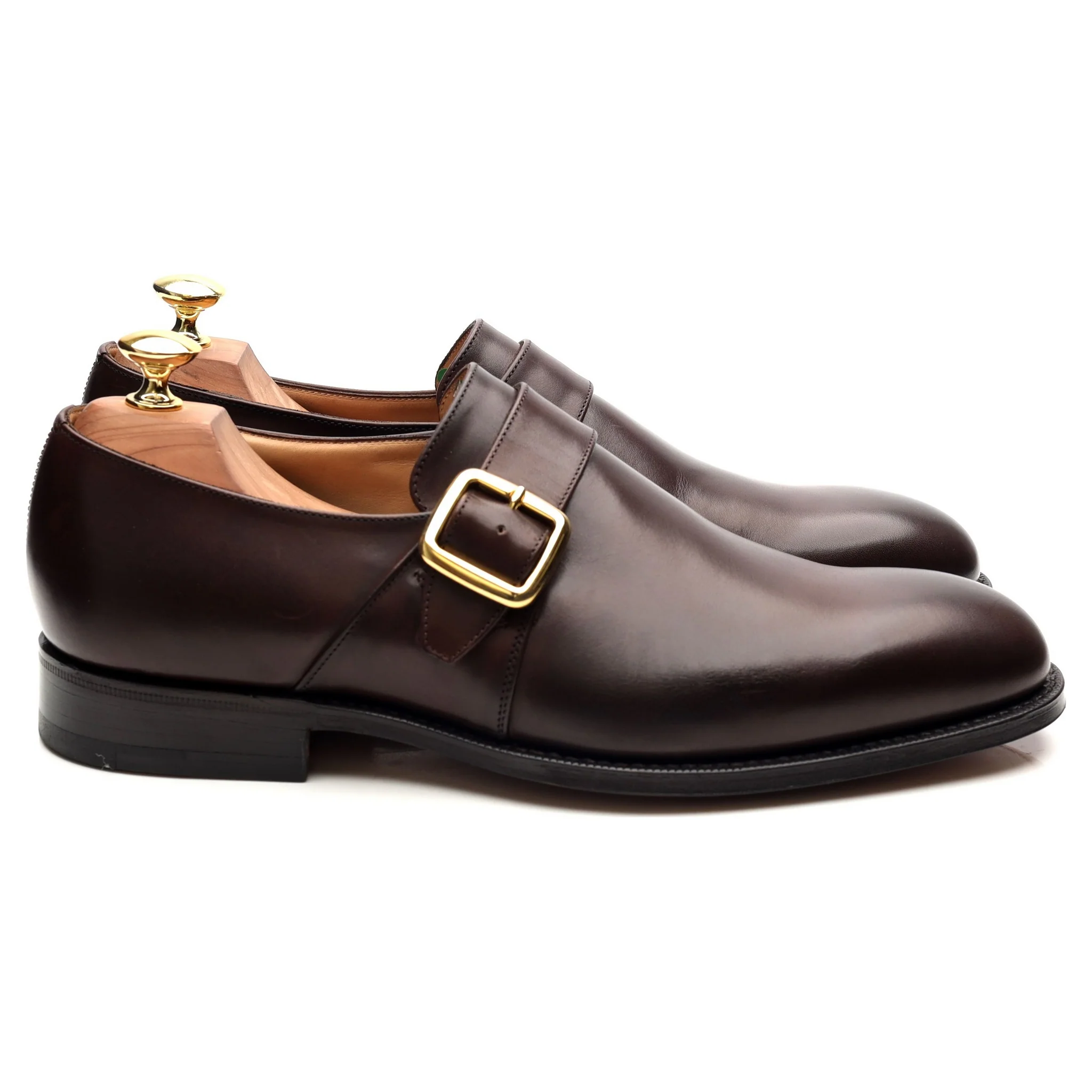 'Westbury' Dark Brown Leather Monk Strap UK 8 G - Image 6