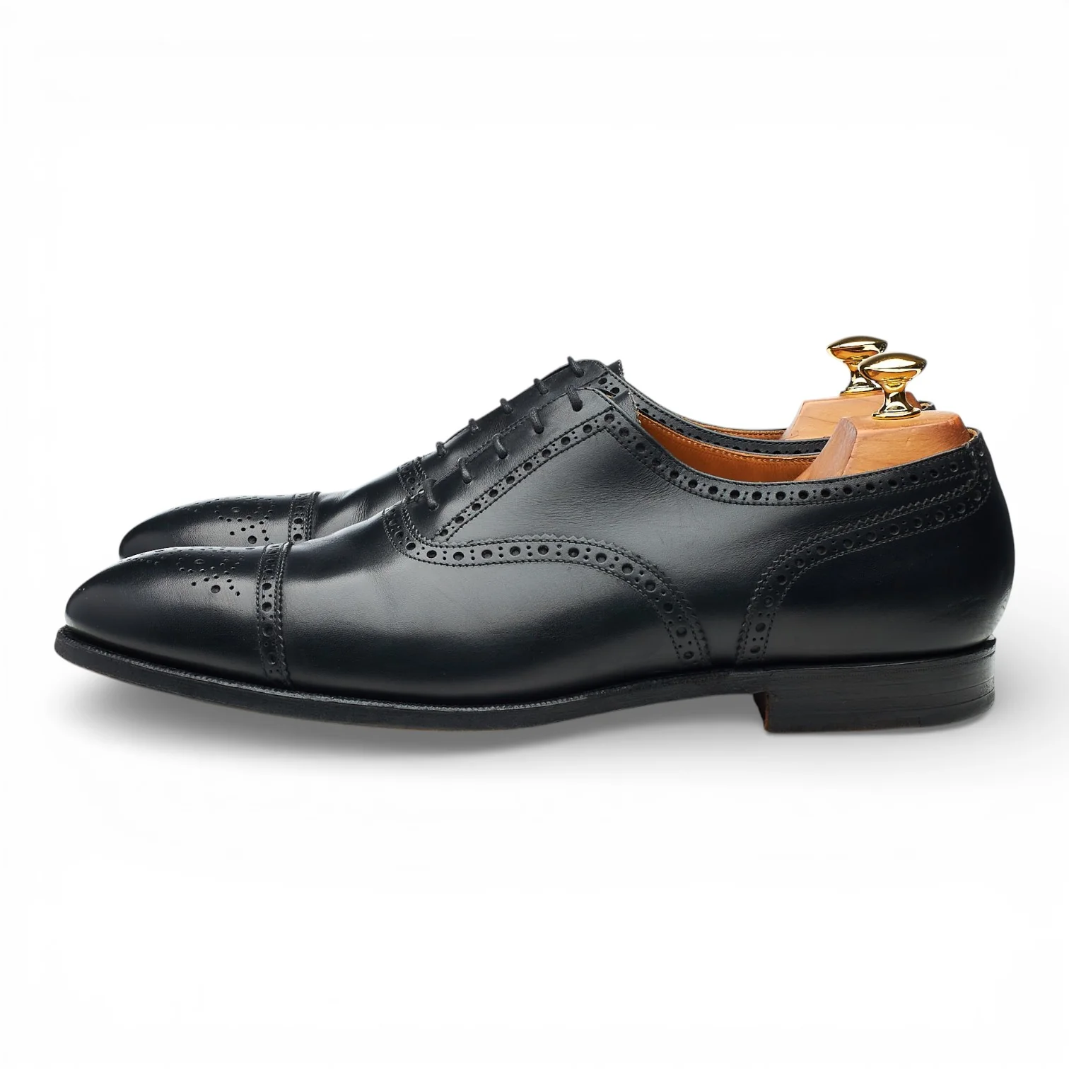 'Westfield' Black Leather Oxford Brogues UK 10.5 E - Image 3