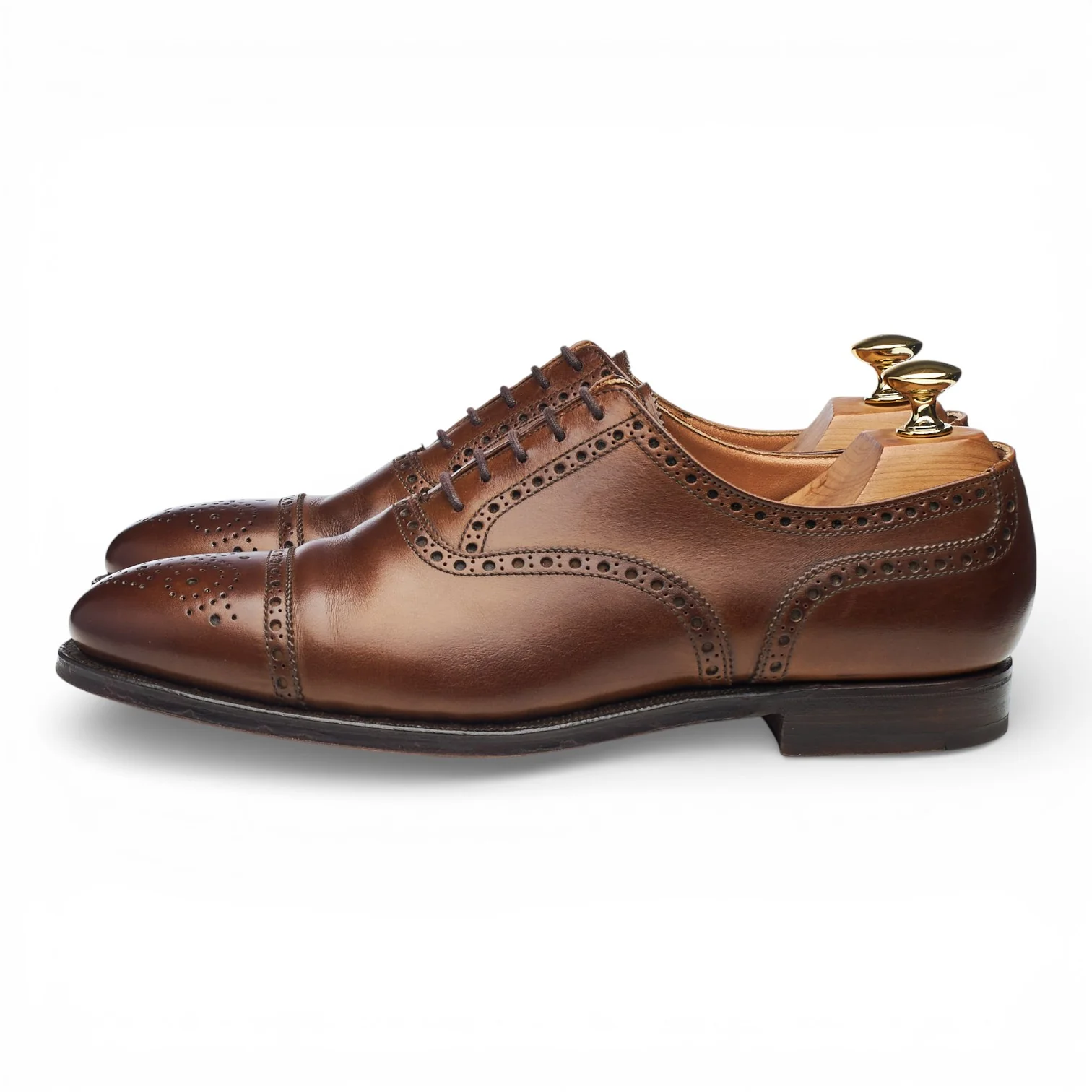 'Westfield' Dark Brown Leather Oxford Brogues UK 6.5 E - Image 3