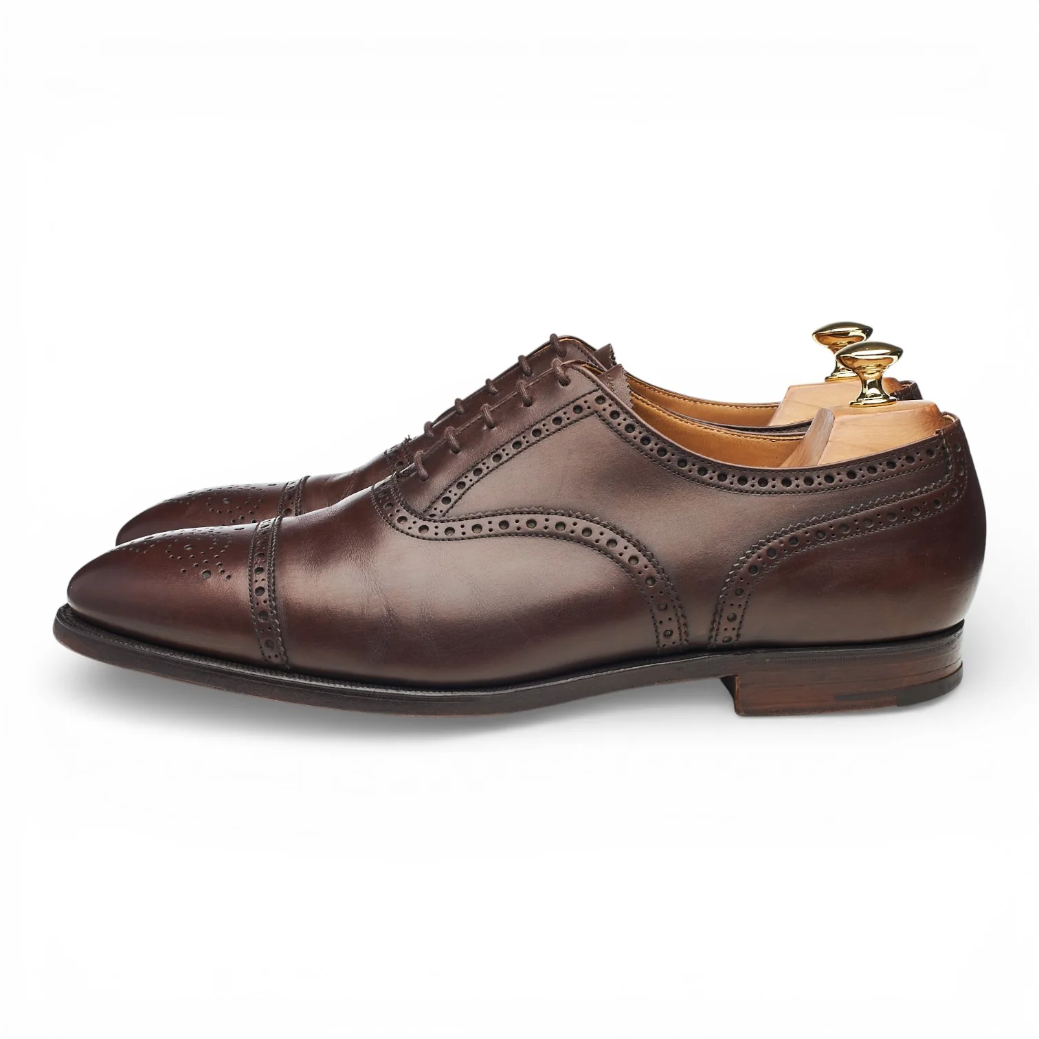 'Westfield' Dark Brown Leather Oxford Brogues UK 10 F - Image 3