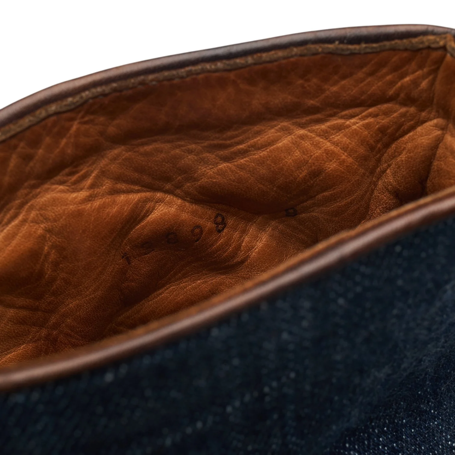 'Westlake' Dark Brown Leather and Denim Button Boots UK 8 E - Image 7