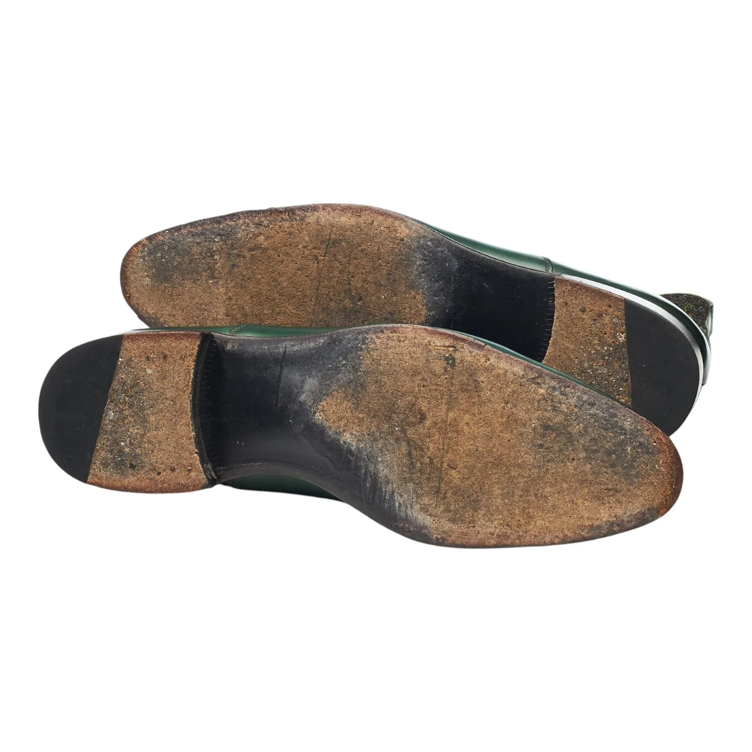 'Westlake' Green Leather and Tweed Button Boots UK 8 E - Image 5