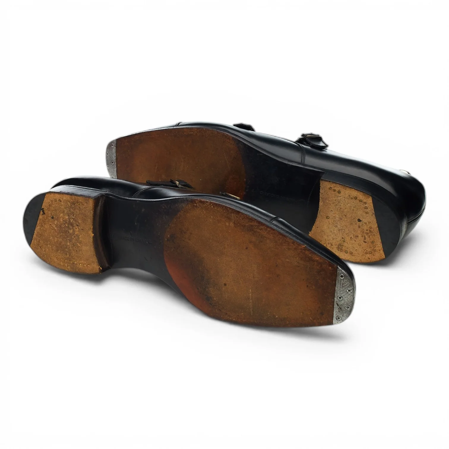 'Westminster' Black Leather Double Monk Strap UK 10.5 E - Image 5
