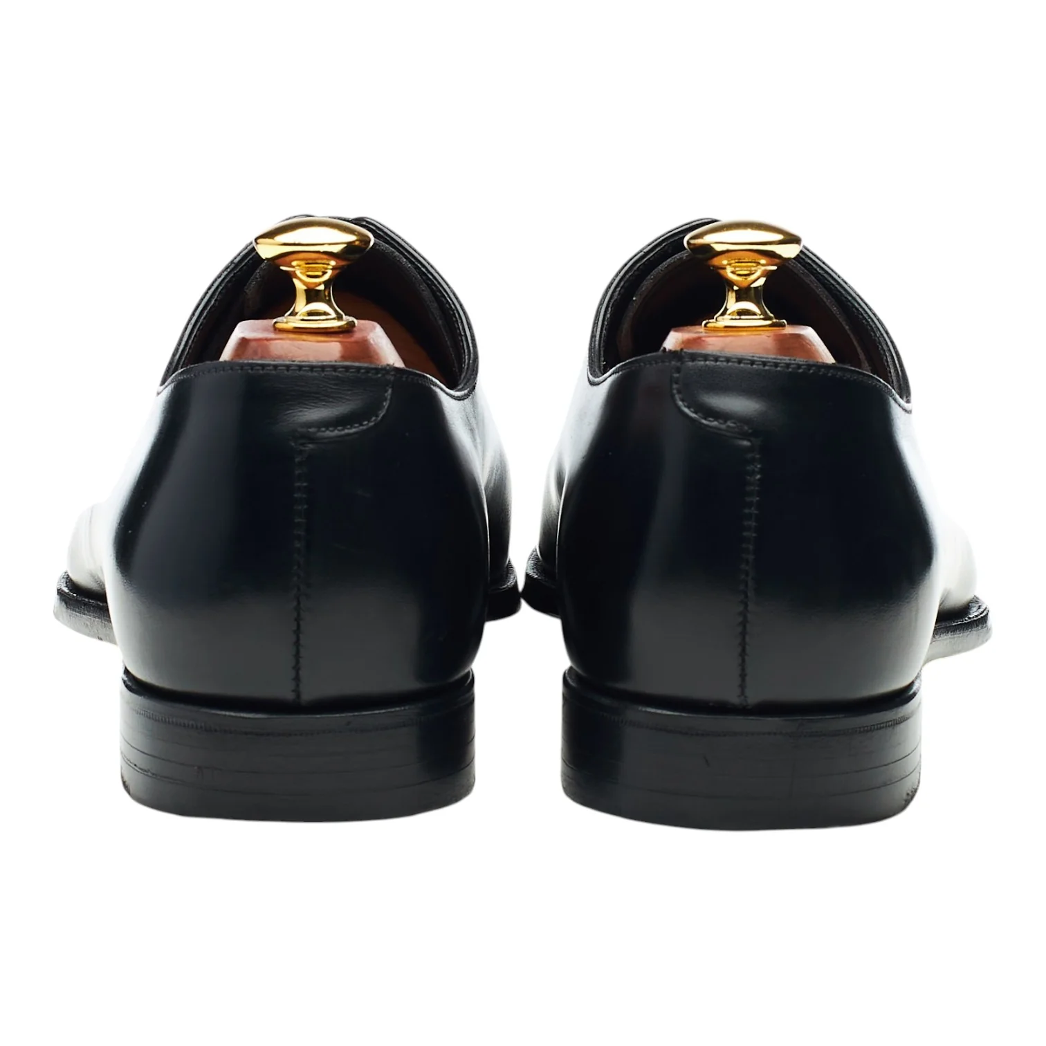 'Weymouth 2' Black Leather Wholecut Oxford UK 9 E - Image 4