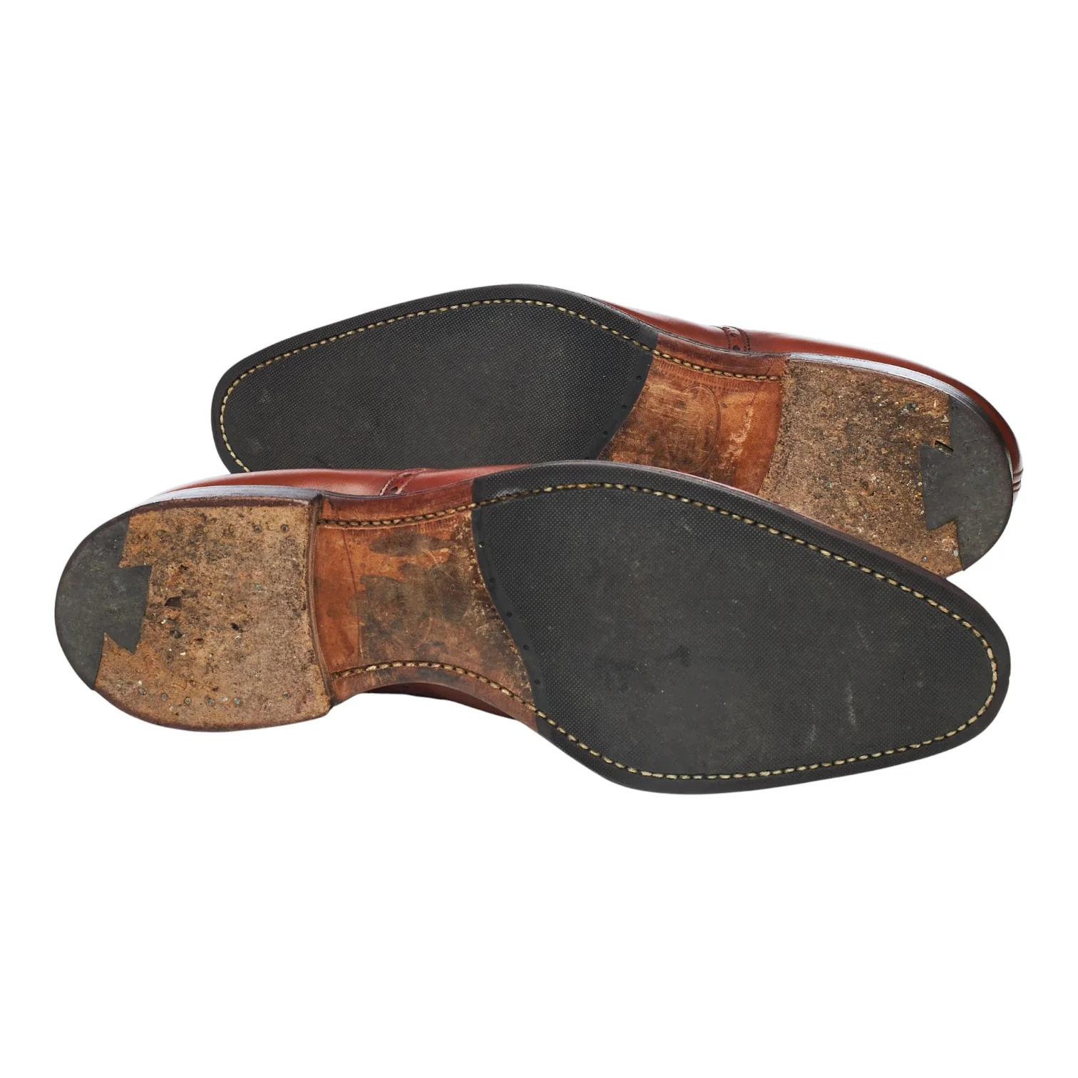 'Weymouth' Tan Brown Leather Oxford Semi Brogues UK 6.5 F - Image 5
