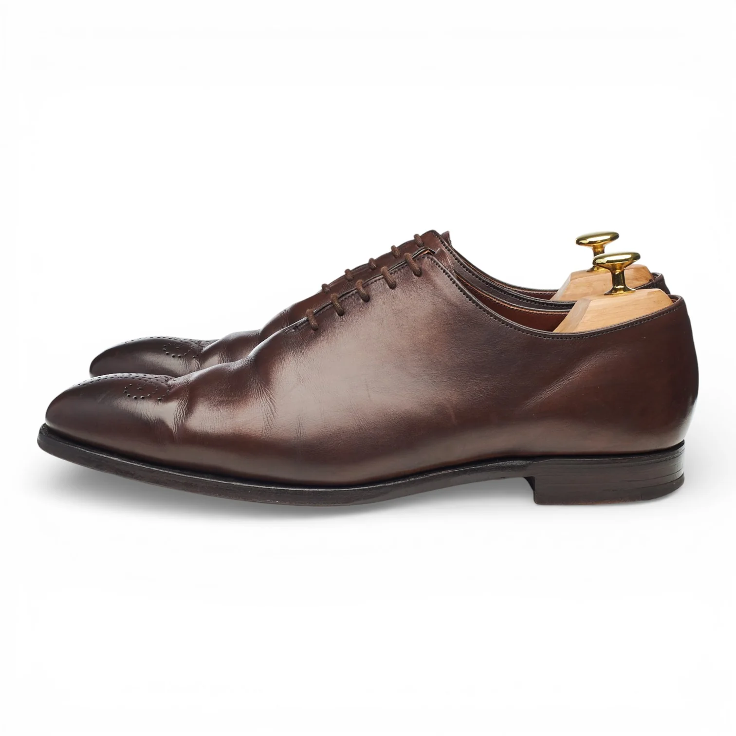 'Weymouth' Dark Brown Leather Wholecut Oxford UK 8.5 E - Image 3