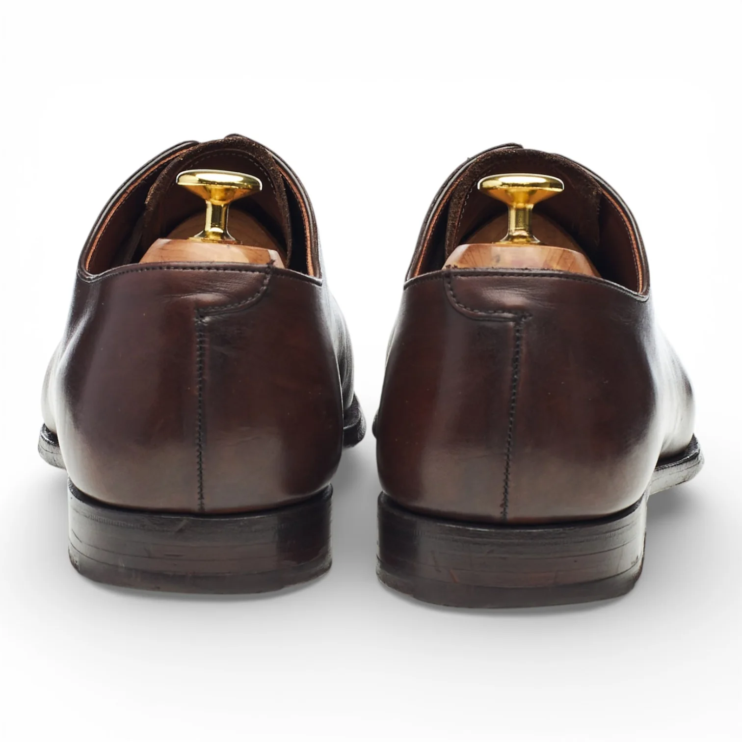 'Weymouth' Dark Brown Leather Wholecut Oxford UK 8.5 E - Image 4