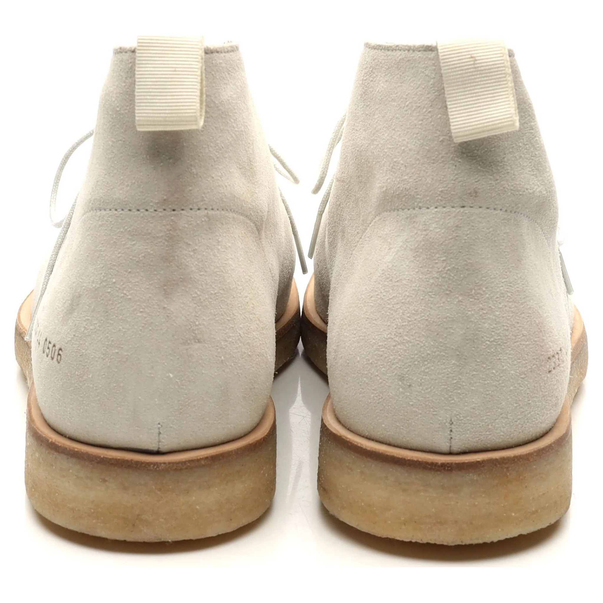 White Suede Chukka Boots UK 10 EU 44 - Image 4
