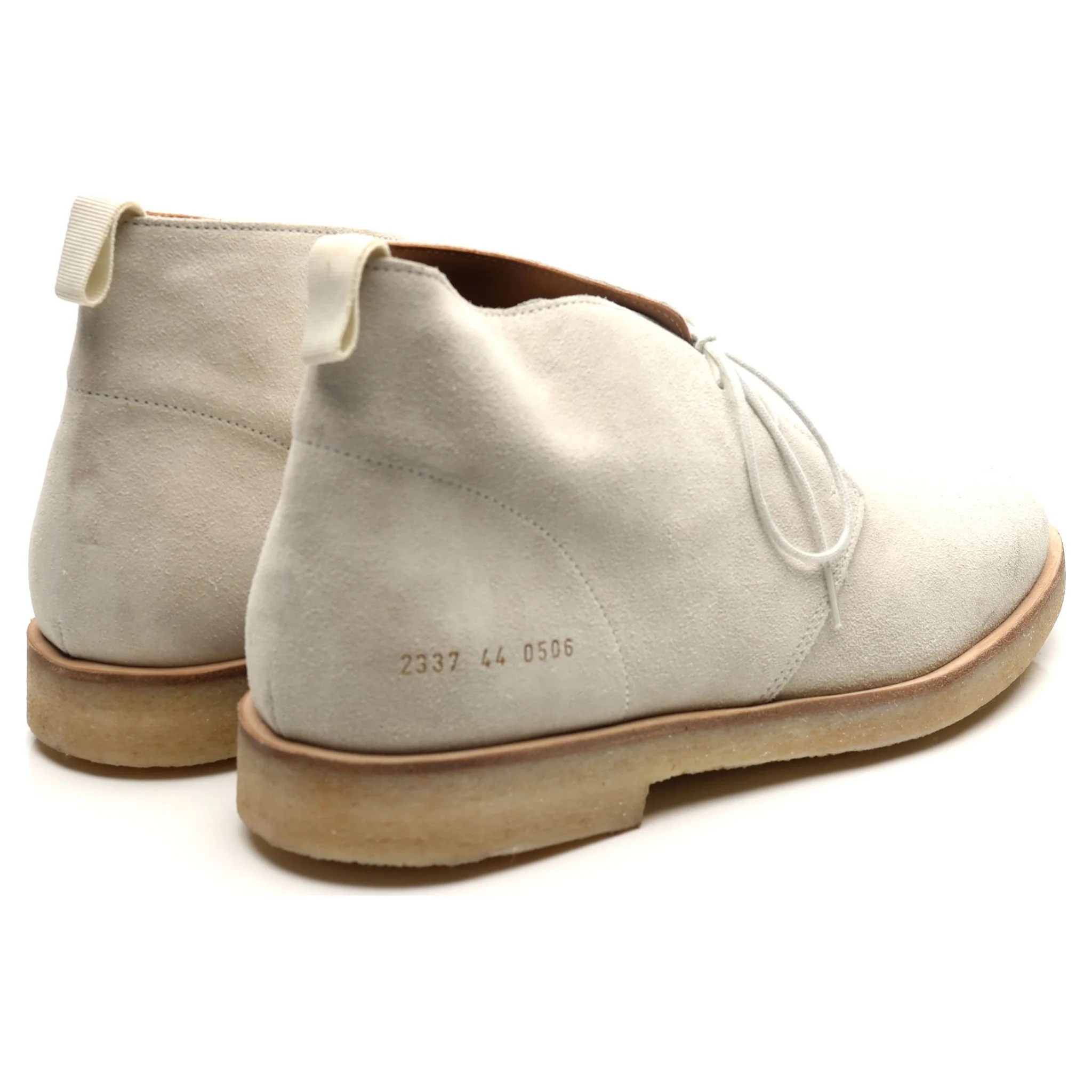 White Suede Chukka Boots UK 10 EU 44 - Image 5