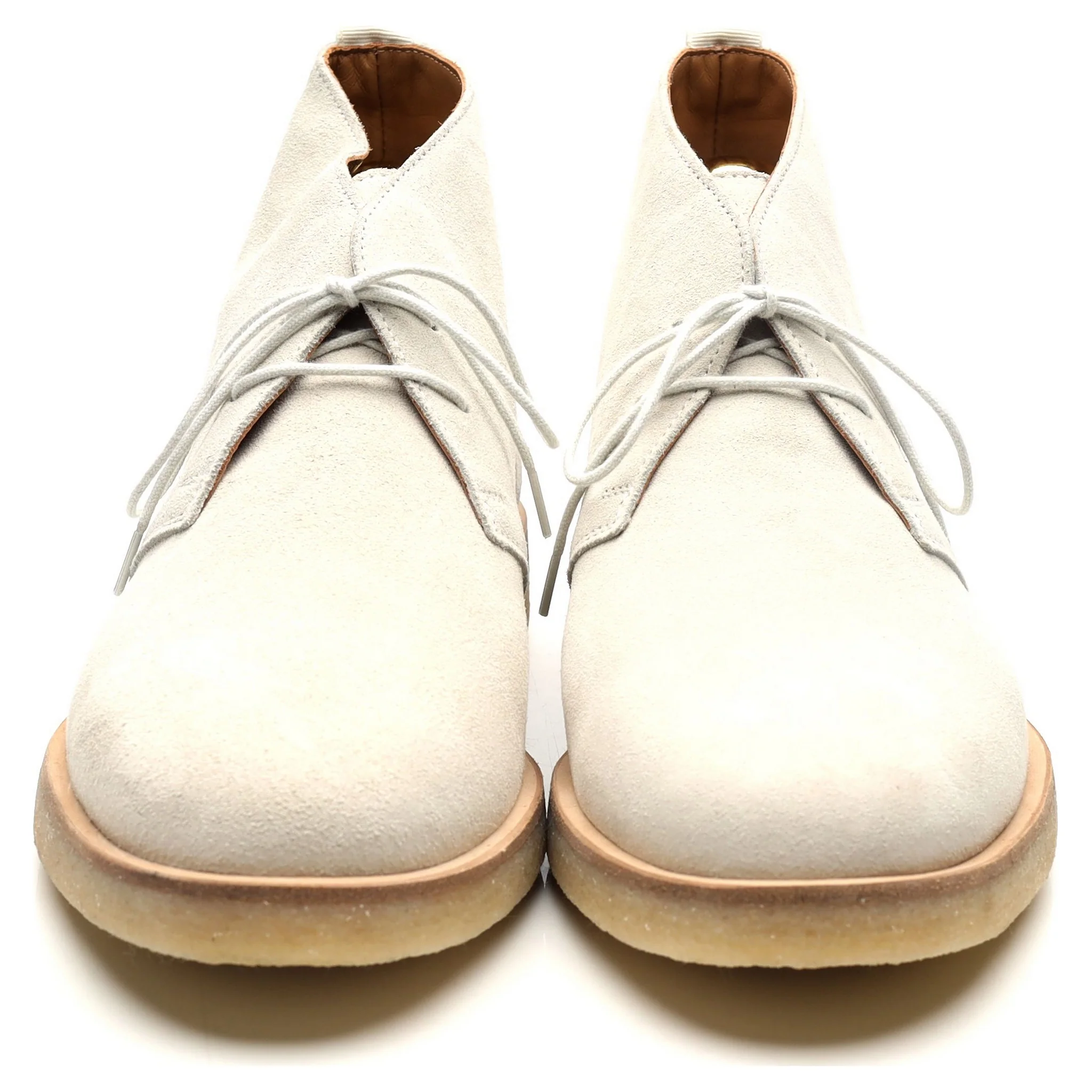 White Suede Chukka Boots UK 10 EU 44 - Image 8