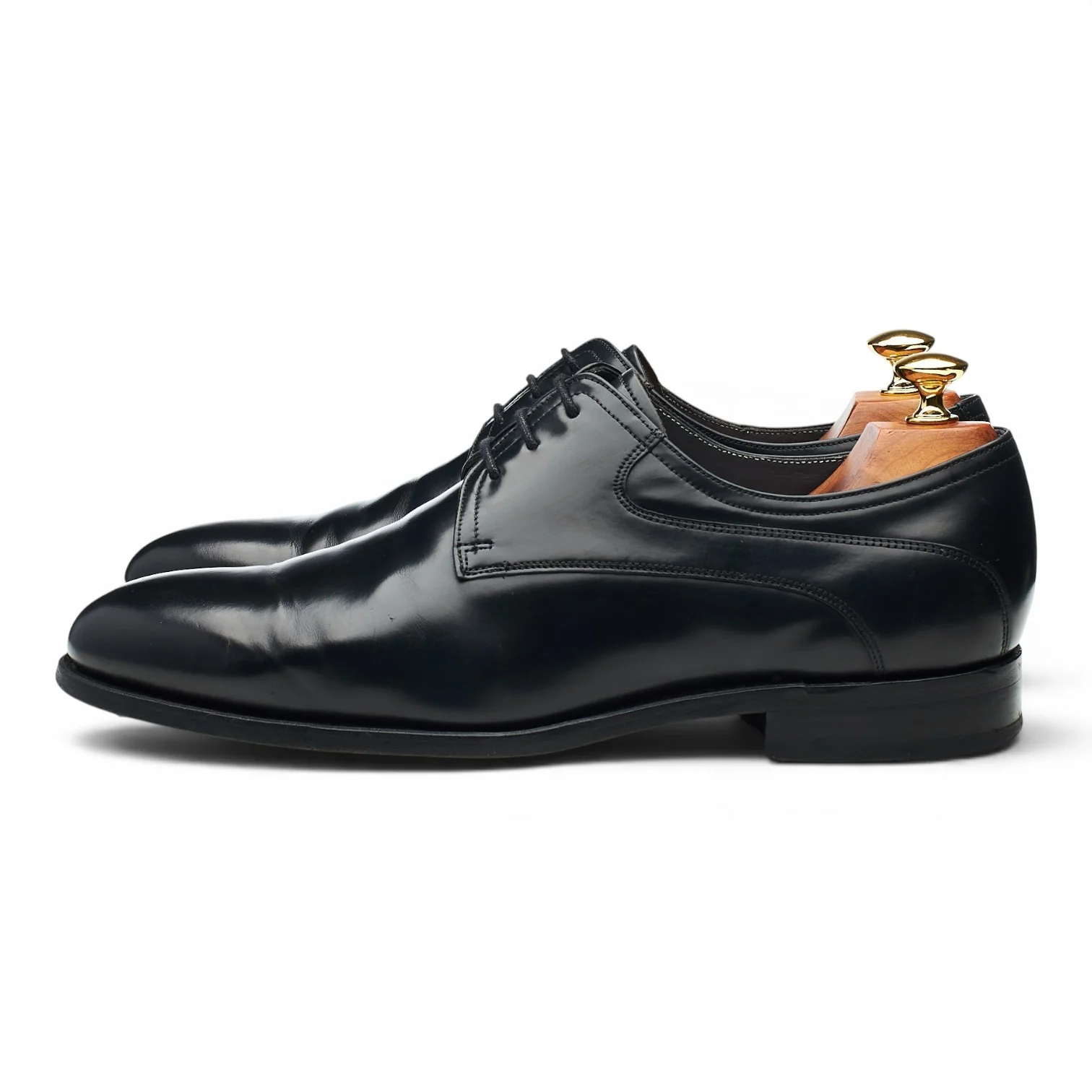 'Wickham' Black Leather Derby UK 8 G - Image 3