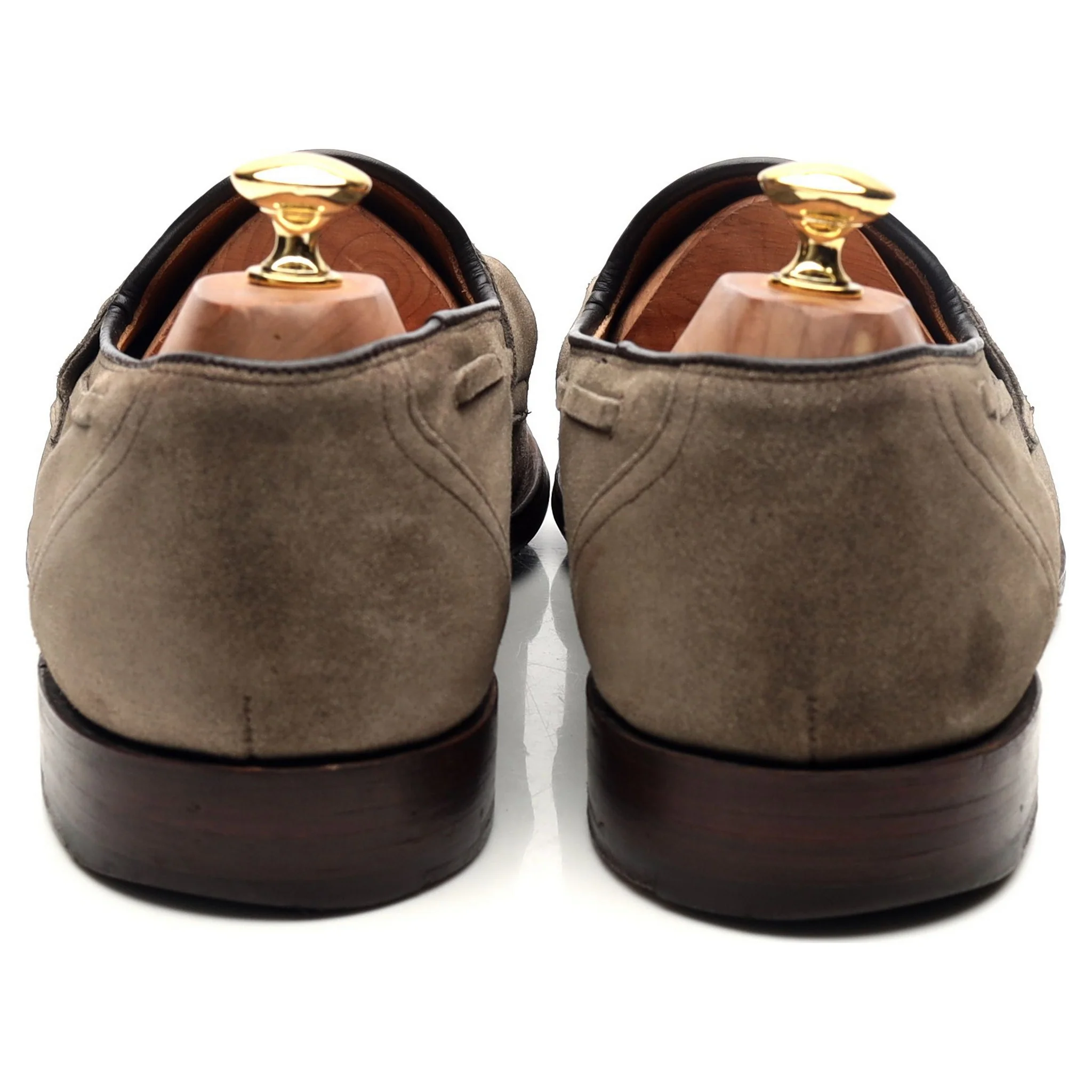 'Widnes' Stone Suede Loafers UK 9.5 G - Image 4