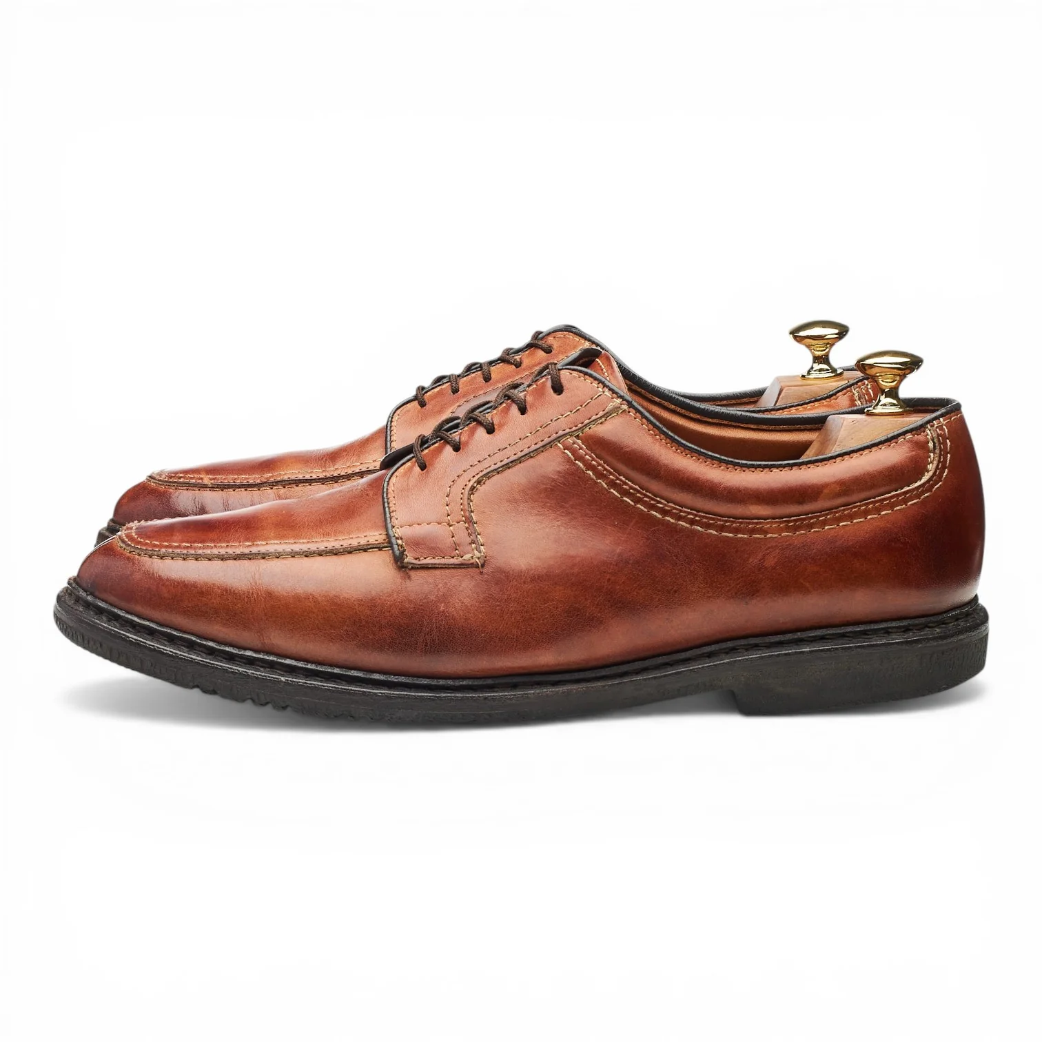 'Wilbert' Tan Brown Leather Split Toe Derby UK 10 US 10.5 EEE - Image 3