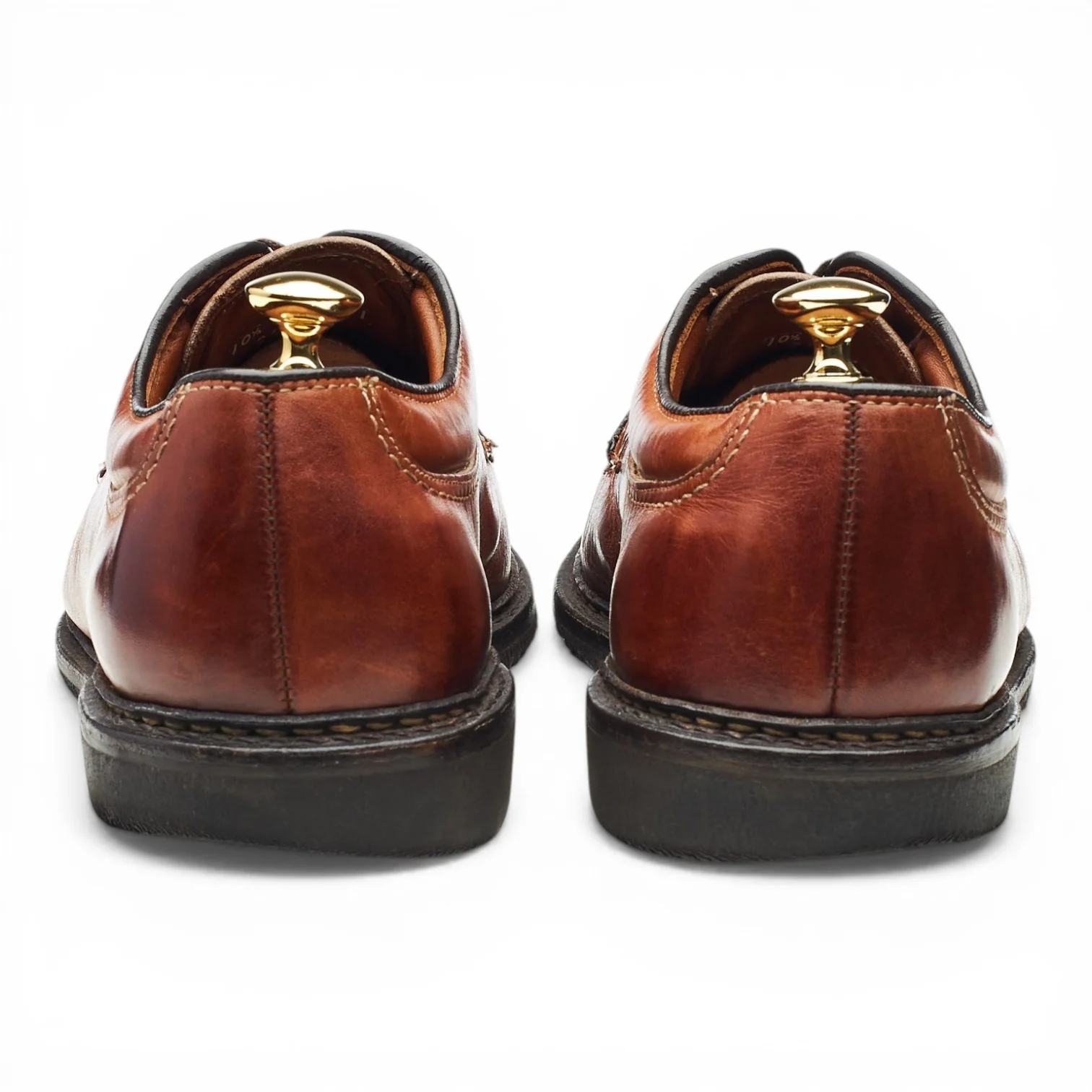'Wilbert' Tan Brown Leather Split Toe Derby UK 10 US 10.5 EEE - Image 4