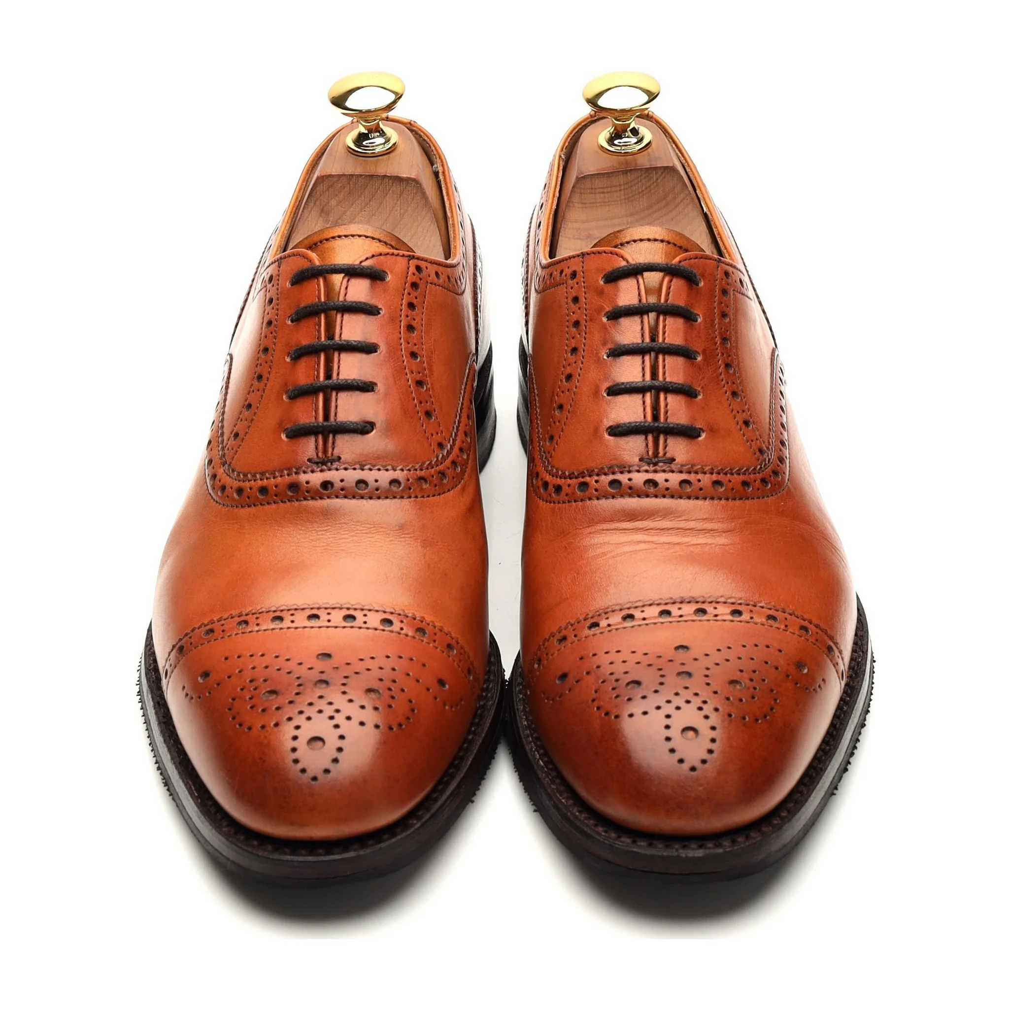'Wilfred' Tan Brown Leather Oxford Brogue UK 6.5 F - Image 2