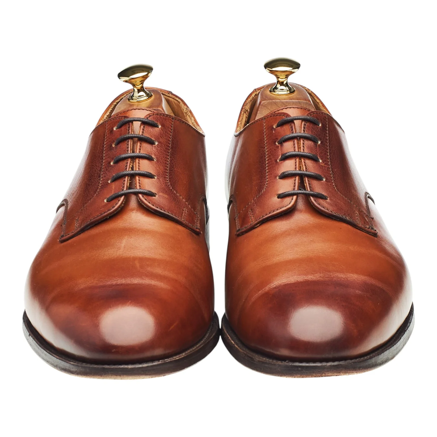 'Wiltshire' Tan Brown Leather Derby UK 10 - Image 2