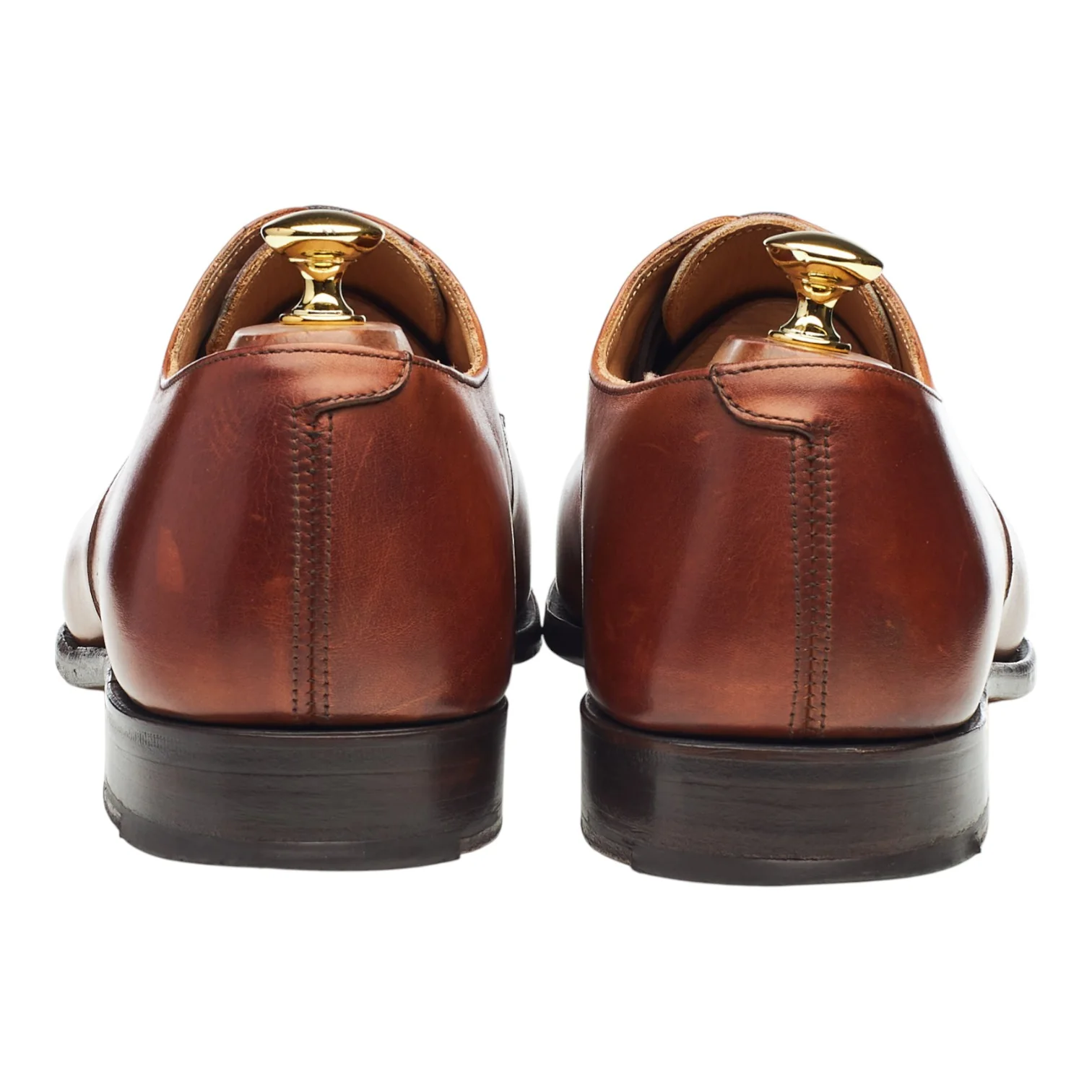 'Wiltshire' Tan Brown Leather Derby UK 10 - Image 4