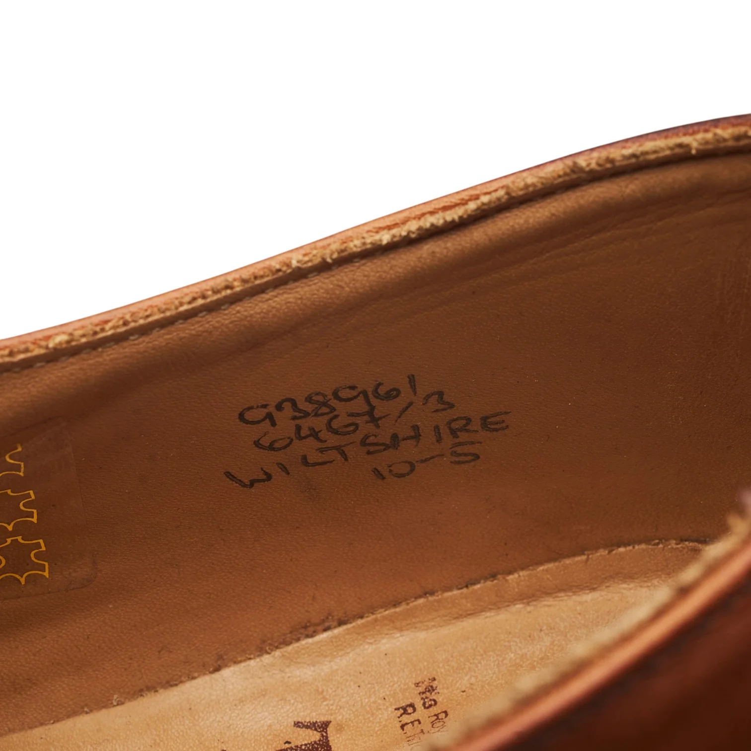 'Wiltshire' Tan Brown Leather Derby UK 10 - Image 7