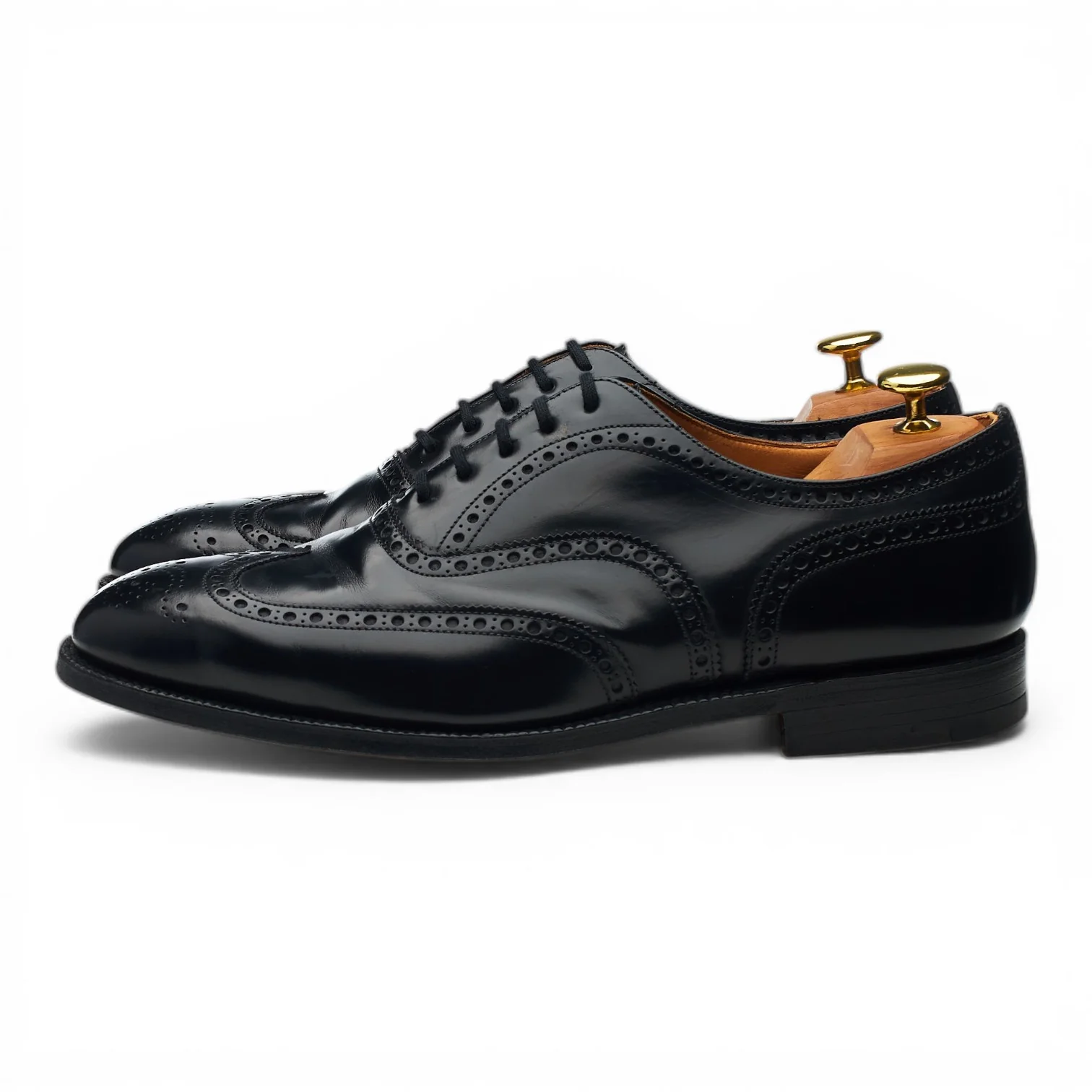 'Wingate' Black Leather Oxford Brogues UK 8.5 G - Image 3