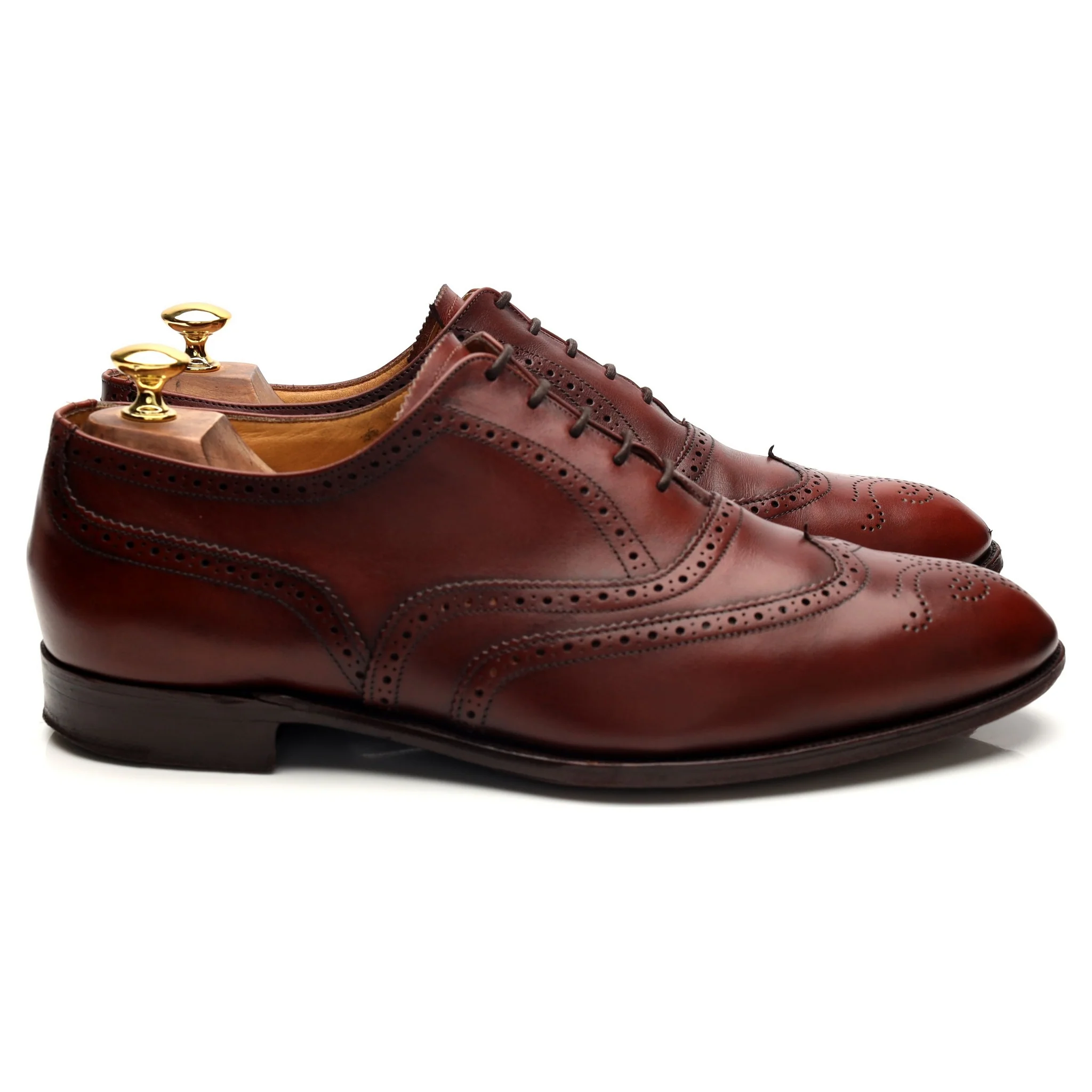 '700537' Tan Brown Leather Oxford Brogues UK 11 E