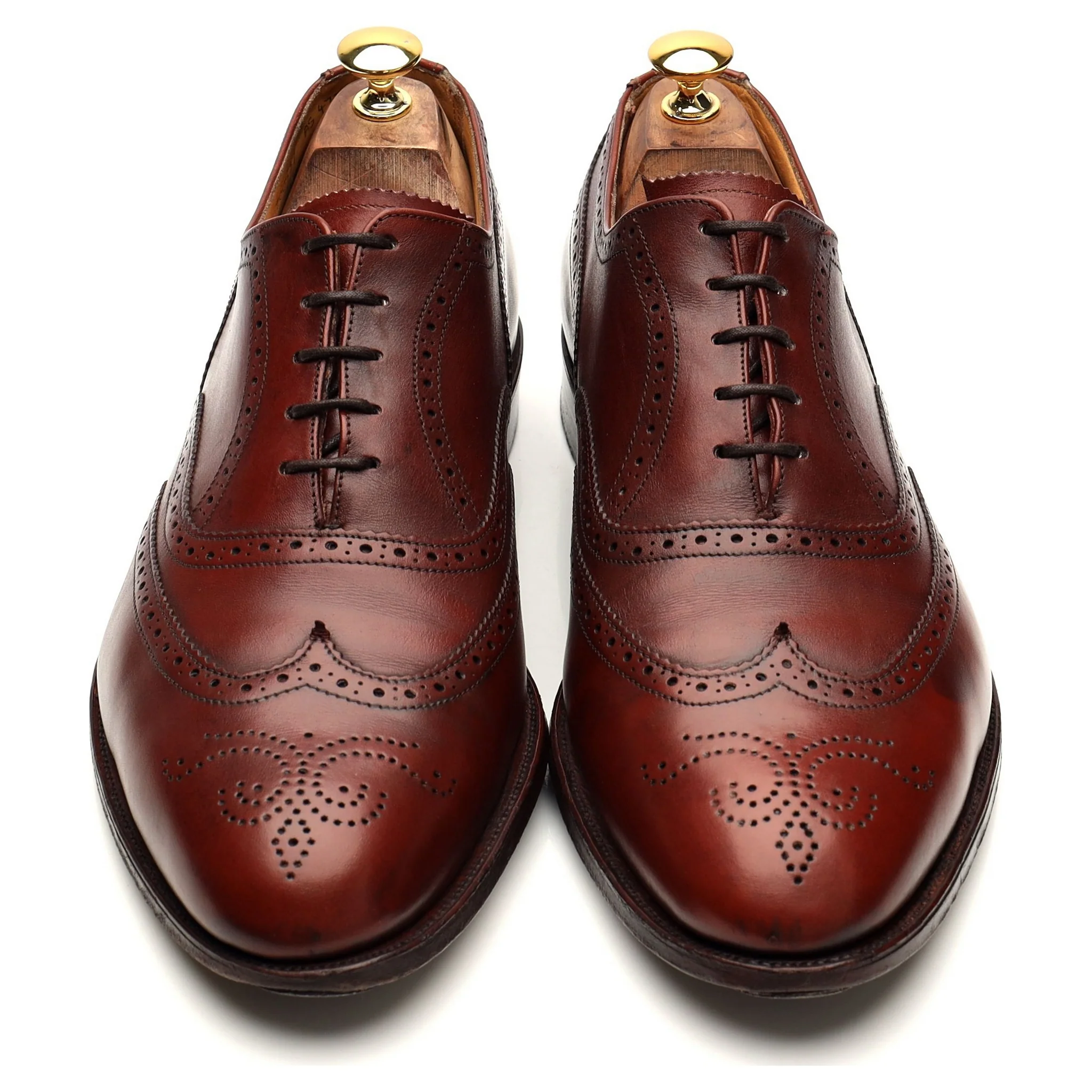 '700537' Tan Brown Leather Oxford Brogues UK 11 E - Image 2