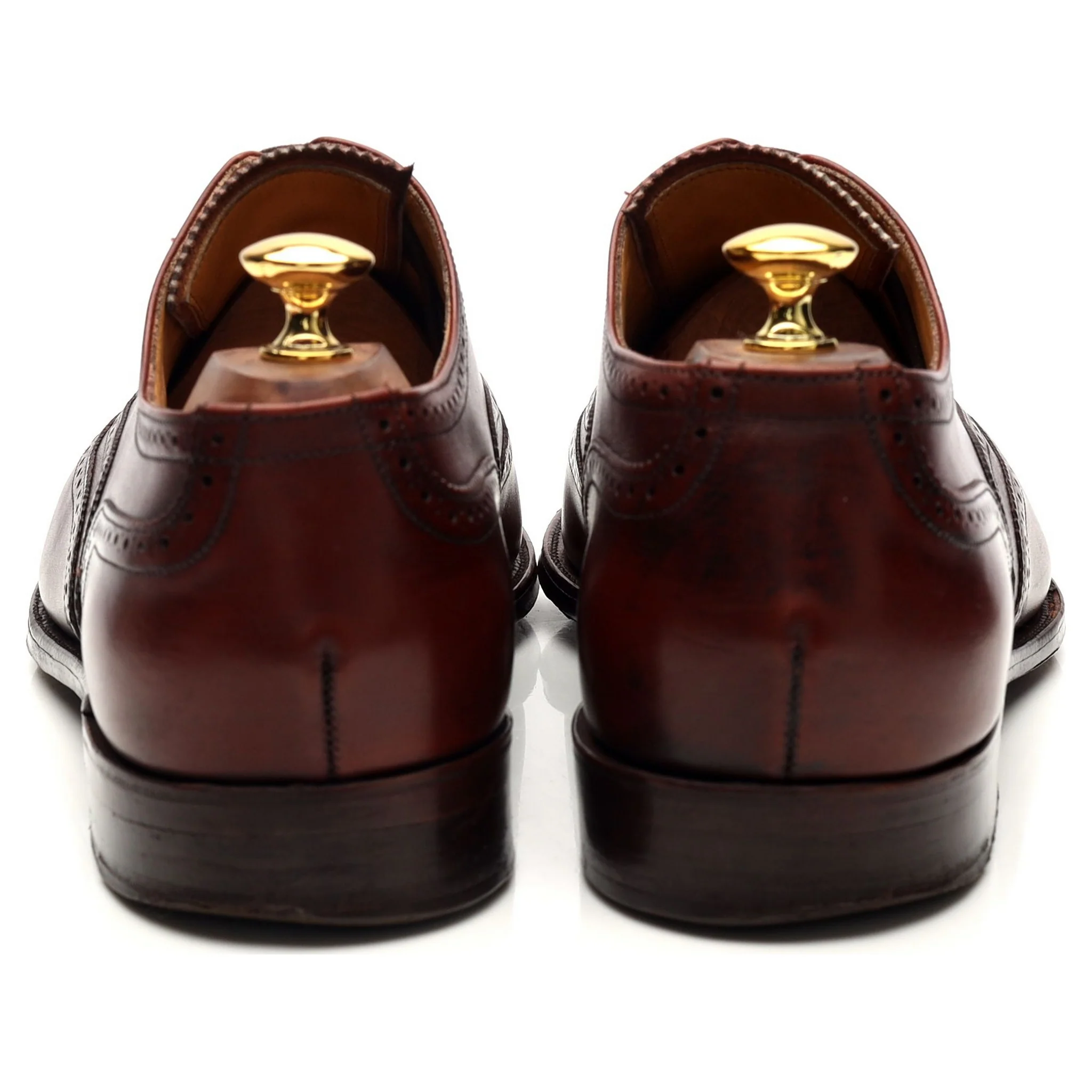 '700537' Tan Brown Leather Oxford Brogues UK 11 E - Image 6