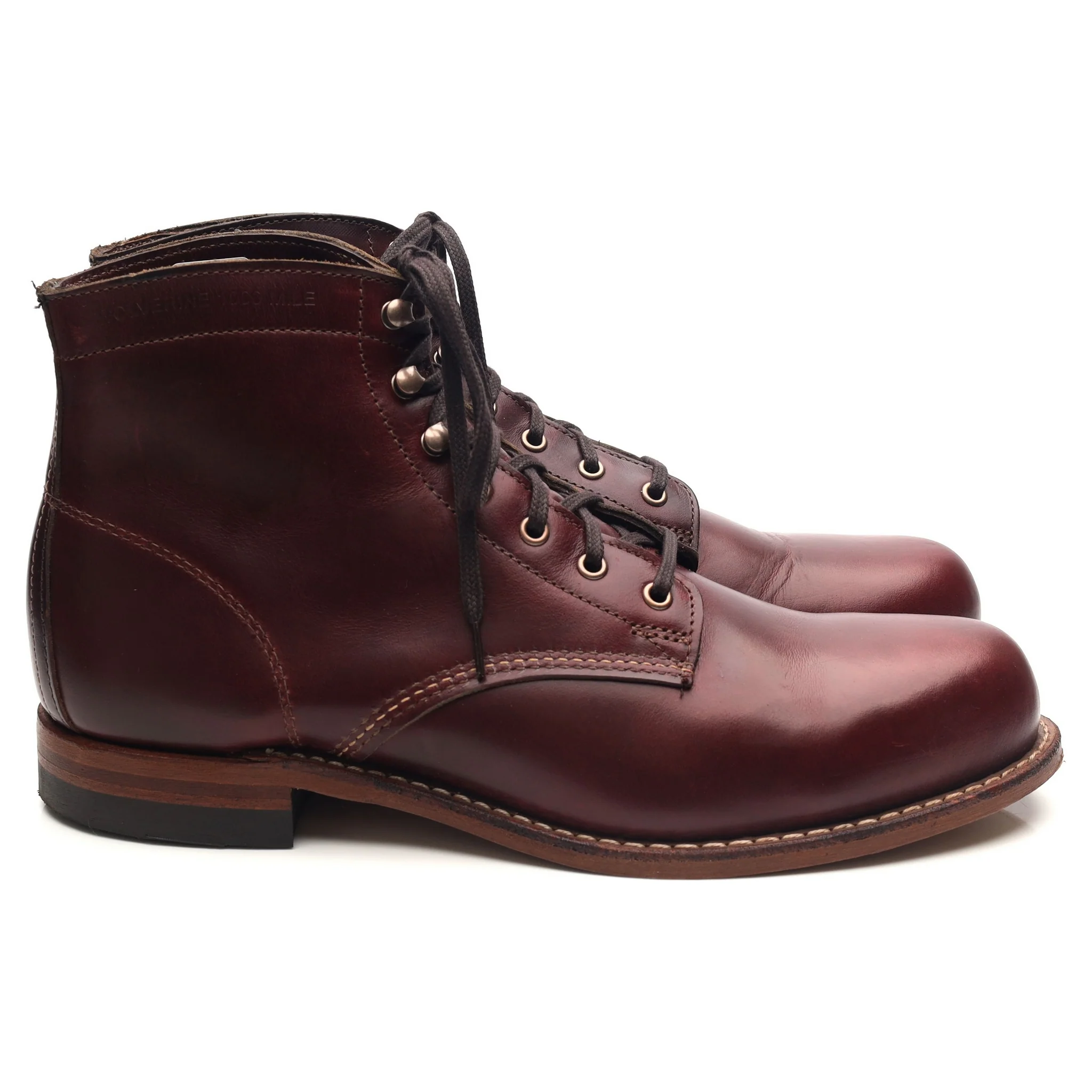 1000 Mile 'Evans' Burgundy Leather Boots UK 9.5 US 10.5 - Image 6